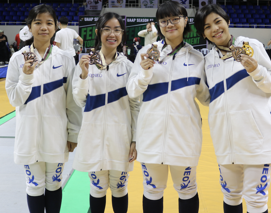 (L-R) Louis Villegas, Elouise Rodriguez, Rana Rafael, and Hannah Belarmino