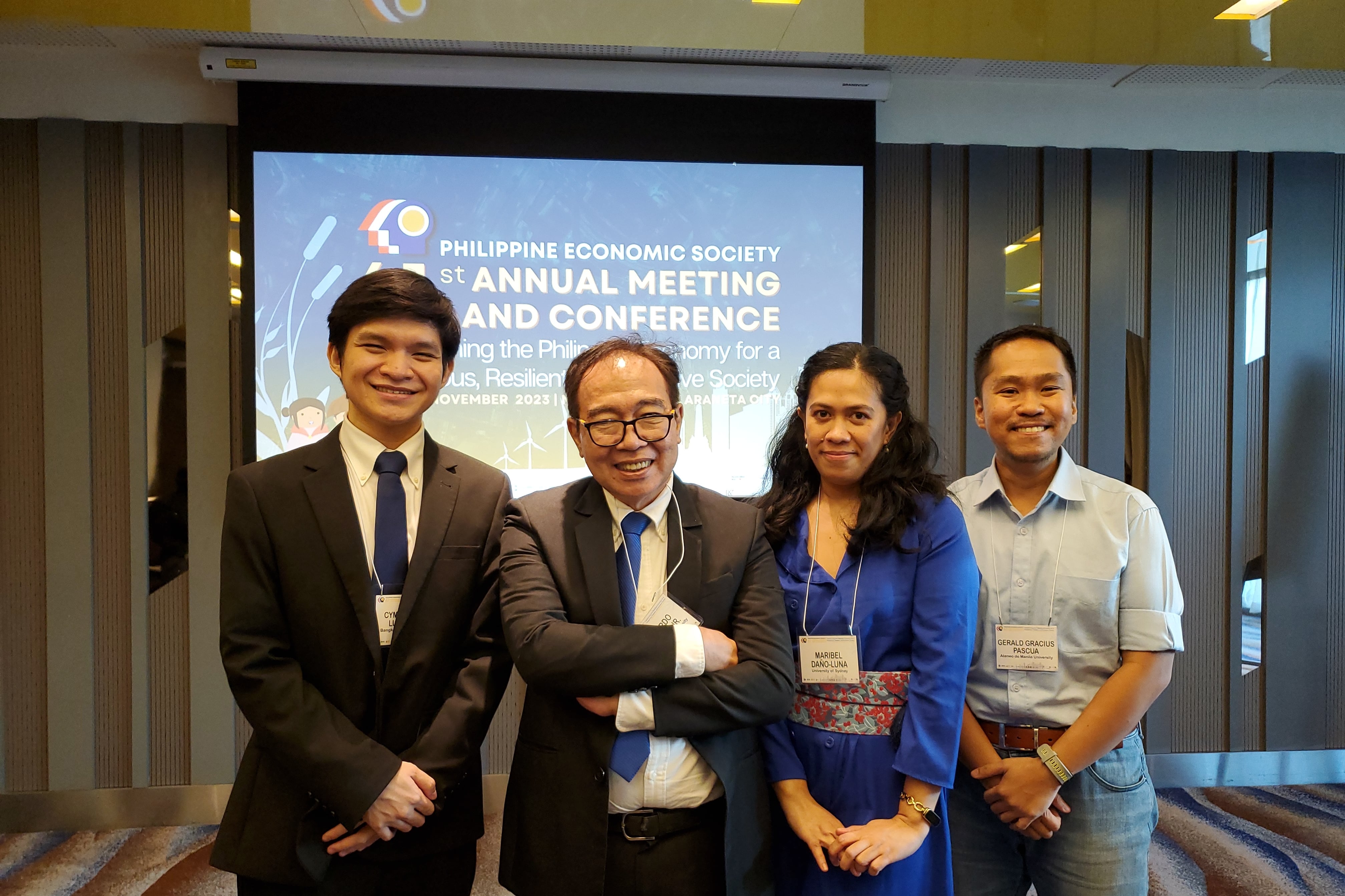 (From L-R) Mr. Cymon Kayle Lubangco, Mr. Leonardo A. Lanzona Jr., Ms. Maribel Daño-Luna, Mr. Gerard Gracius Y. Pascua