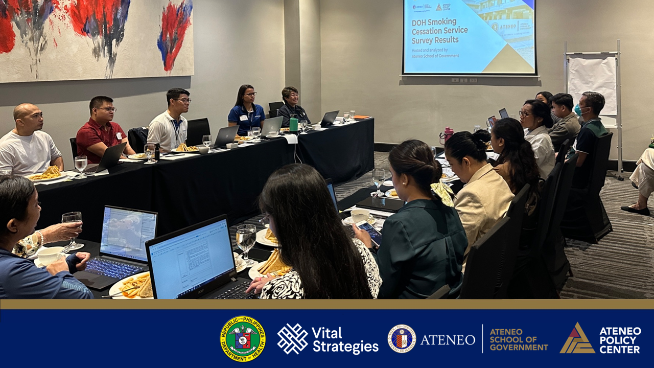 DOH - DPCB, in collaboration with Vital Strategies and ASOG, held a preparatory meeting for tobacco cessation services action planning