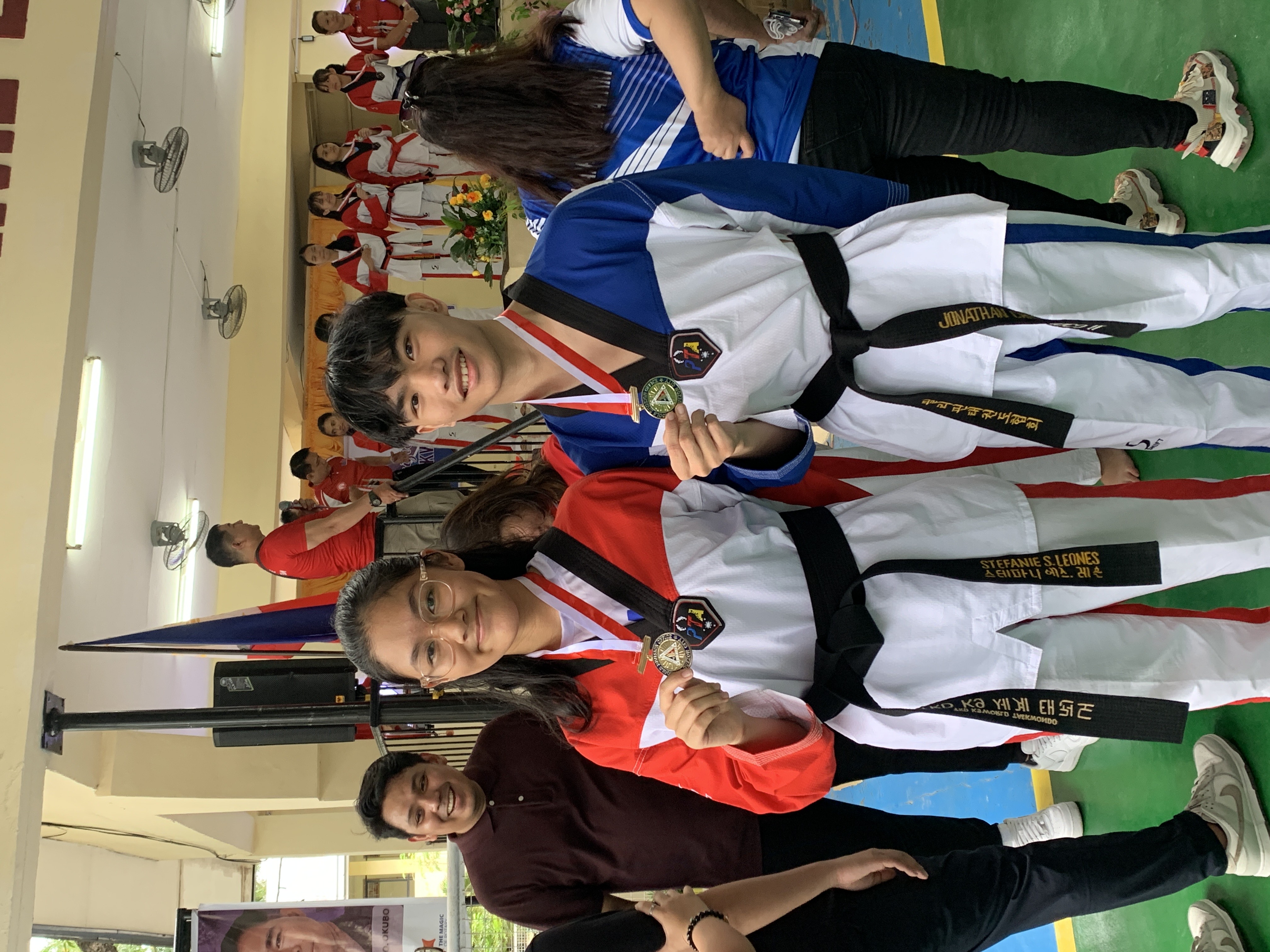 Stef Leones and Nathan Chupungco both won gold medals in the QC Meet