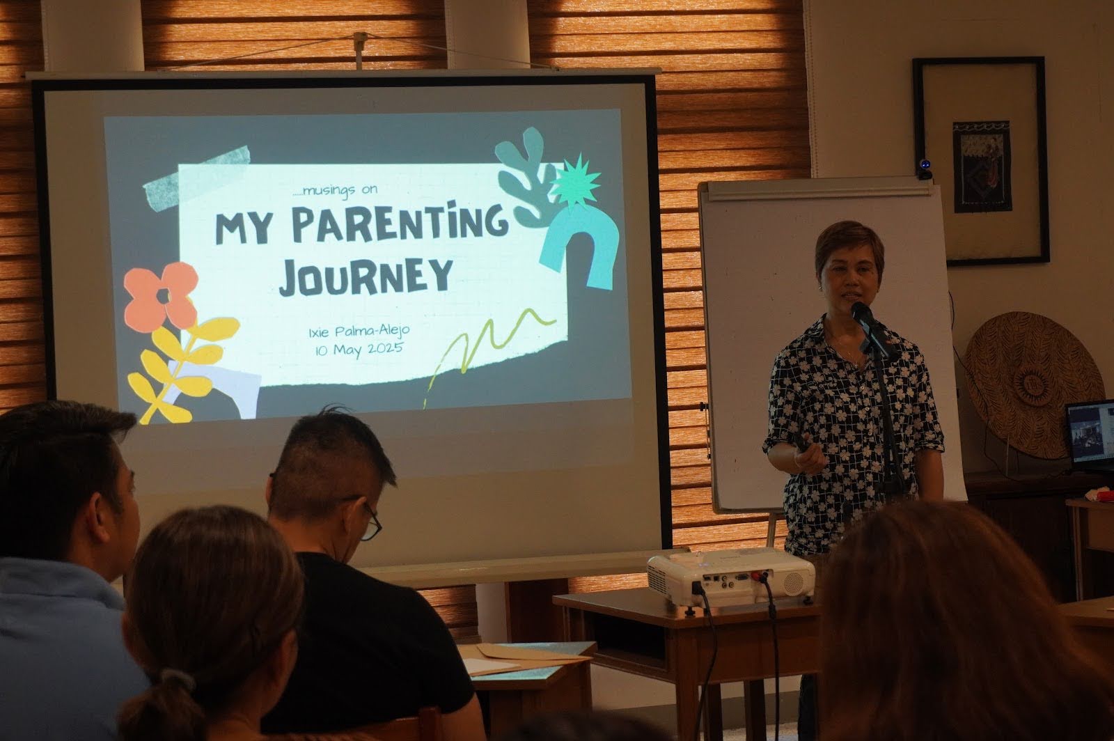 Strategy and Quality Management Office, Quality Management and Accreditation Head Dr. Ma Resurreccion Alejo shares her parenting journey with the WISP attendees.