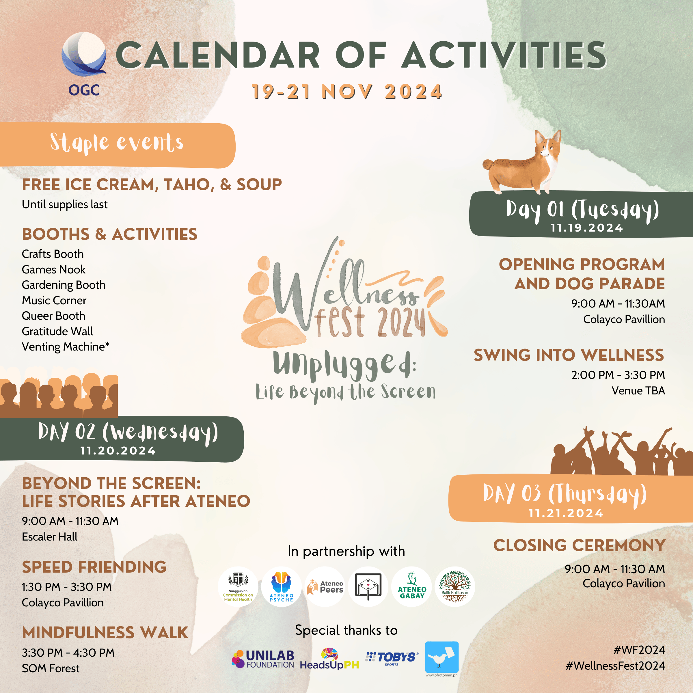 Wellness Fest 2024 Calendar