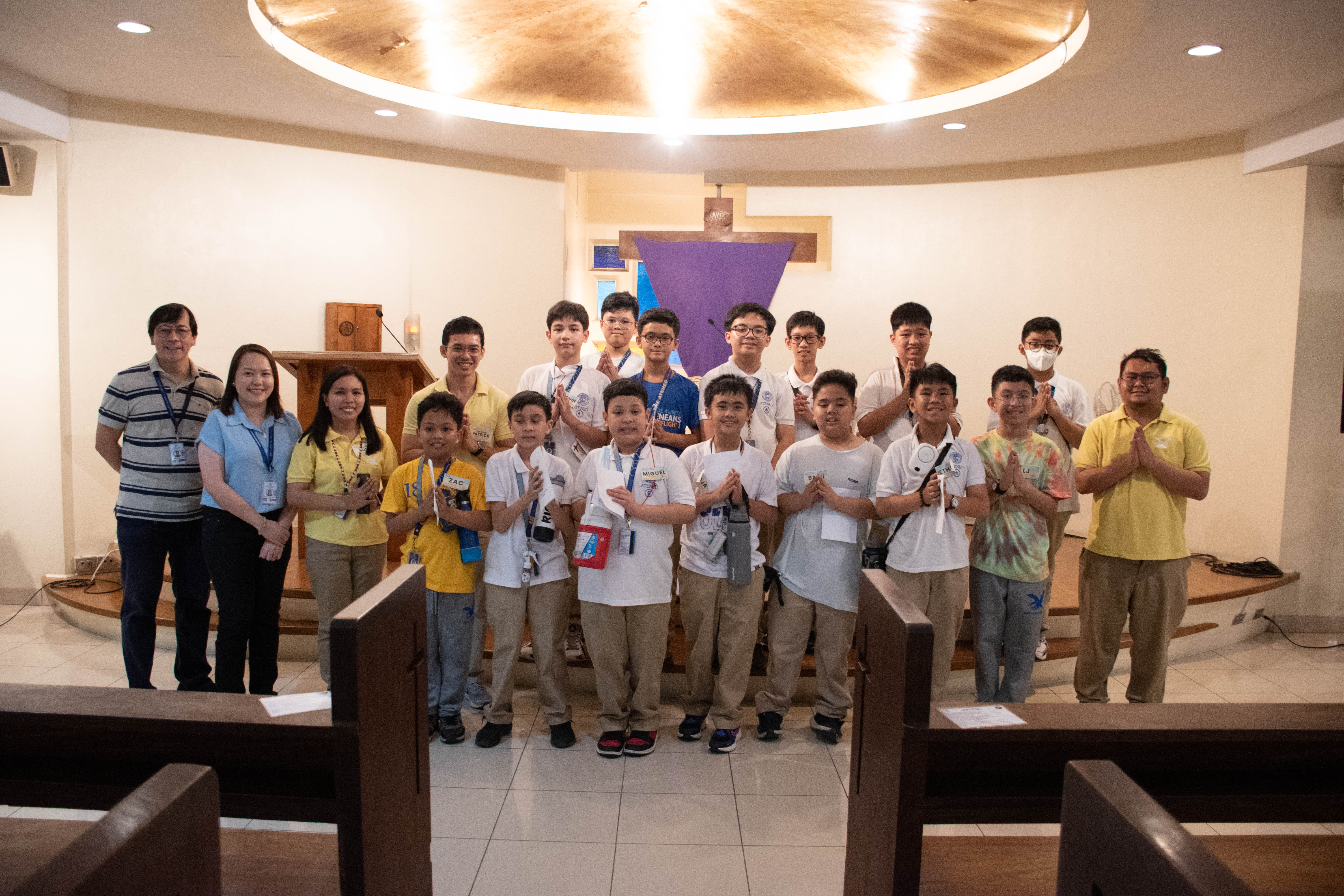 In the Ateneo College Chapel a.k.a. the Immaculate Conception Chapel (ICC)