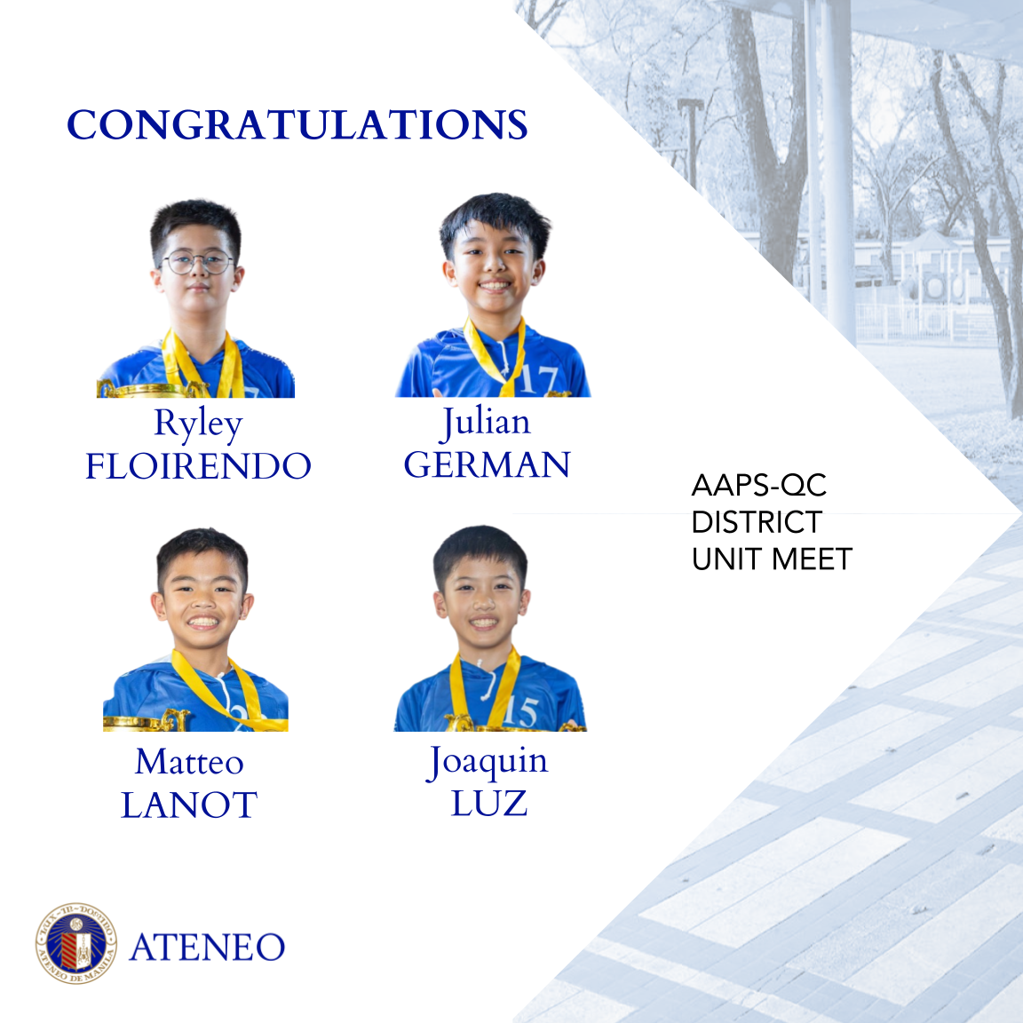 AAPS QC DUM Basketball champs roster 2