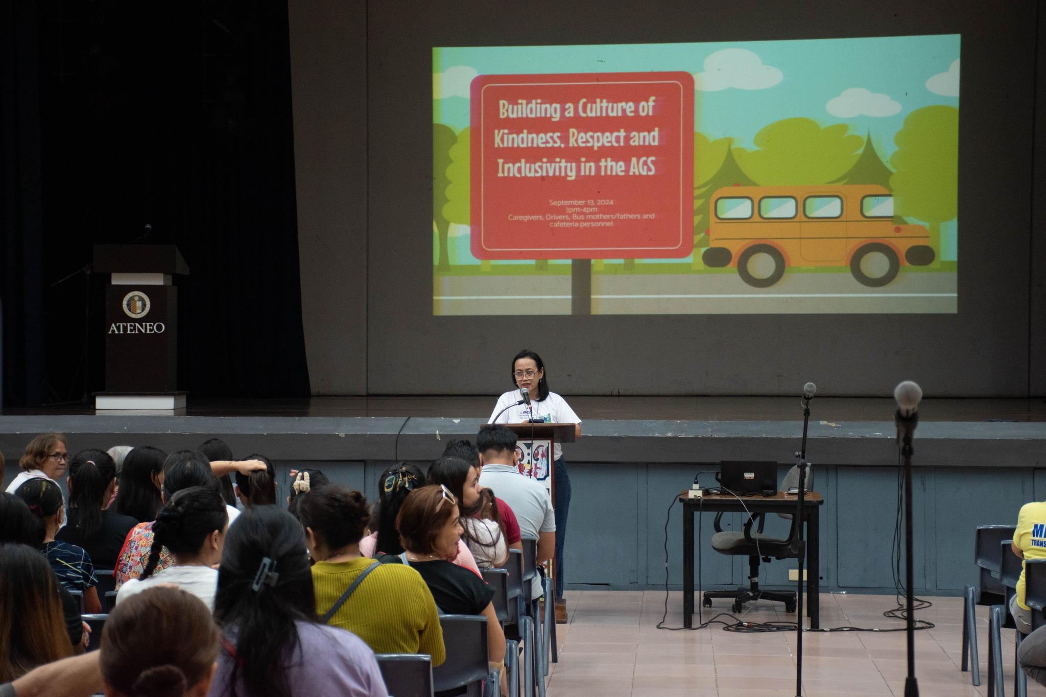 Assistant Headmaster for Formation Virgie Esteves gave this morning's talk