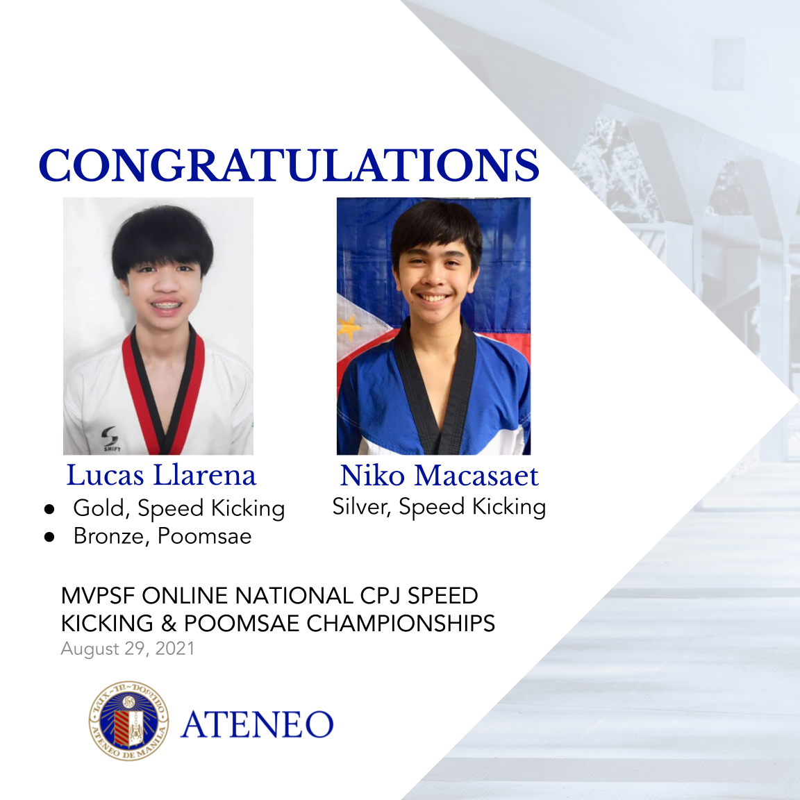 Lucas Llarena, Niko Macasaet