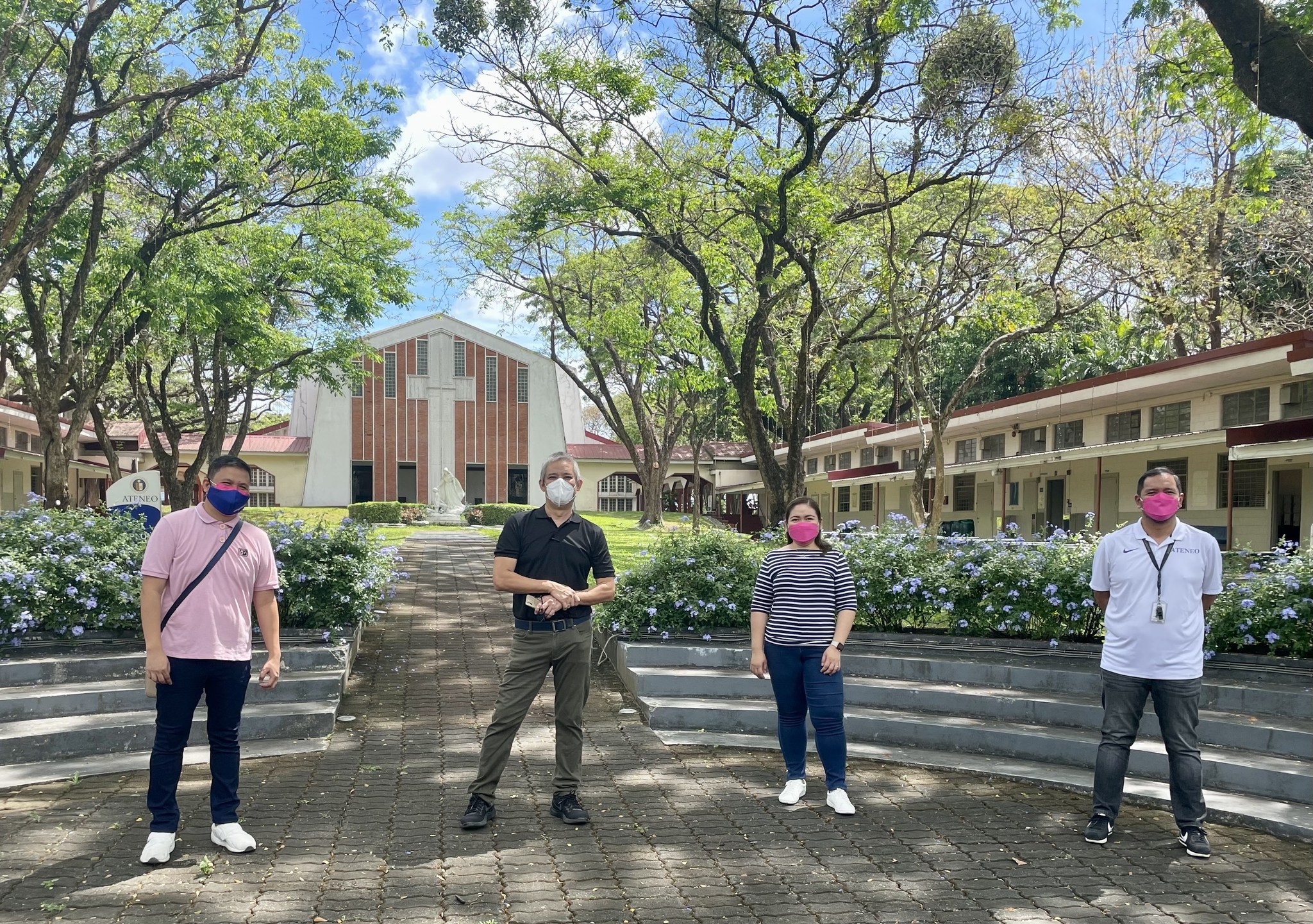 (From left) Dingdong Guerrero, Asst. Principal for Administration; Jonny Salvador, Principal; Gen Sanvictores, Asst. Principal for Academics; Enzo Flojo, Asst. Principal for Formation