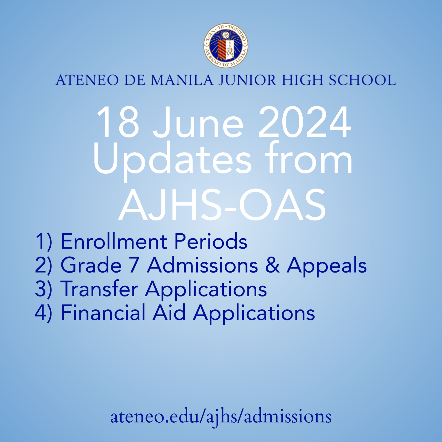 Updates from AJHS-OAS (18 June 2024)