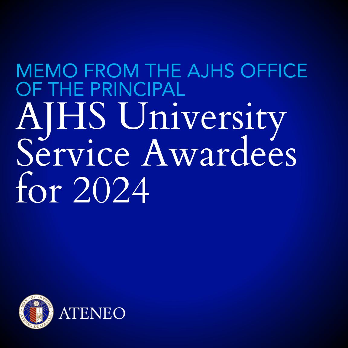 University Service Awards 2024