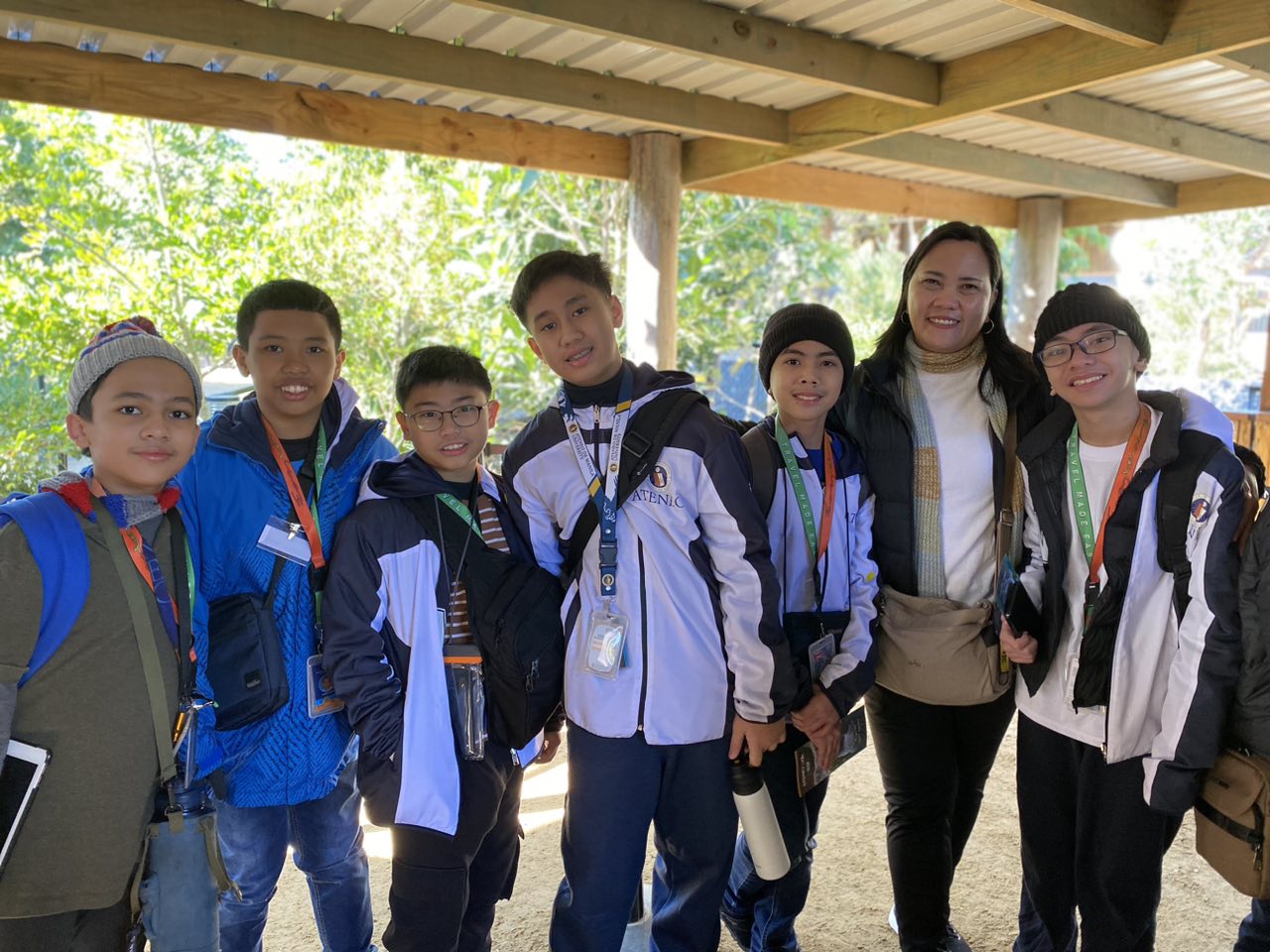 (L-R) Daniel Canaria, Braine Elona, Aiden Cabigon, Northstar Caparas, Marcus Cacho, Mavic Dela Cruz, Anico Joaquin