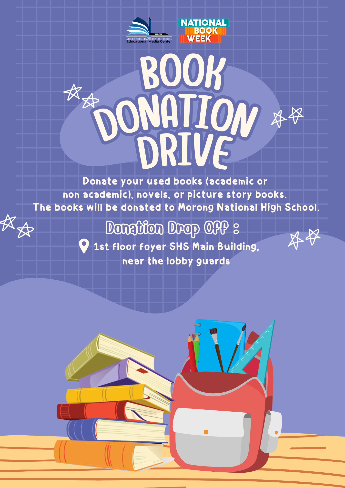 NBW Donation Drive poster