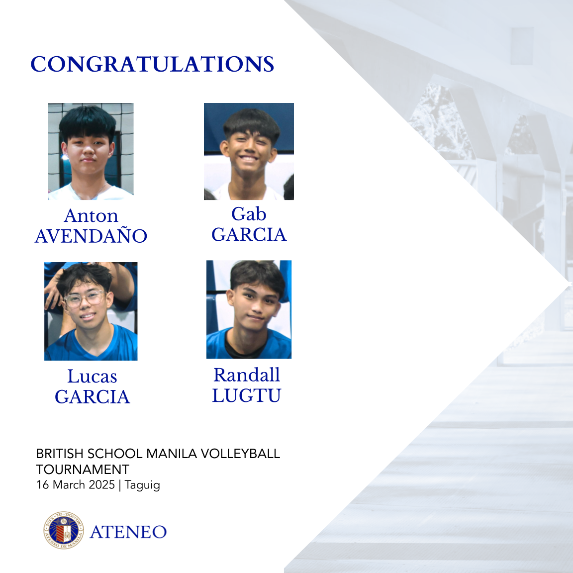 Ateneo Boys' VT slide 1 of 4