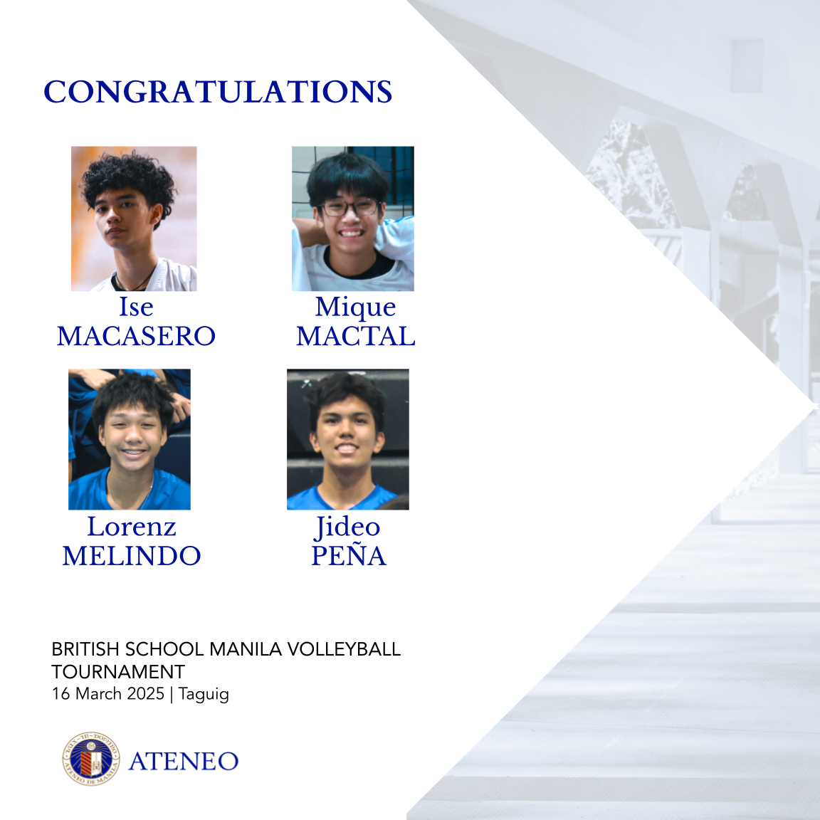 Ateneo Boys' VT slide 2 of 4