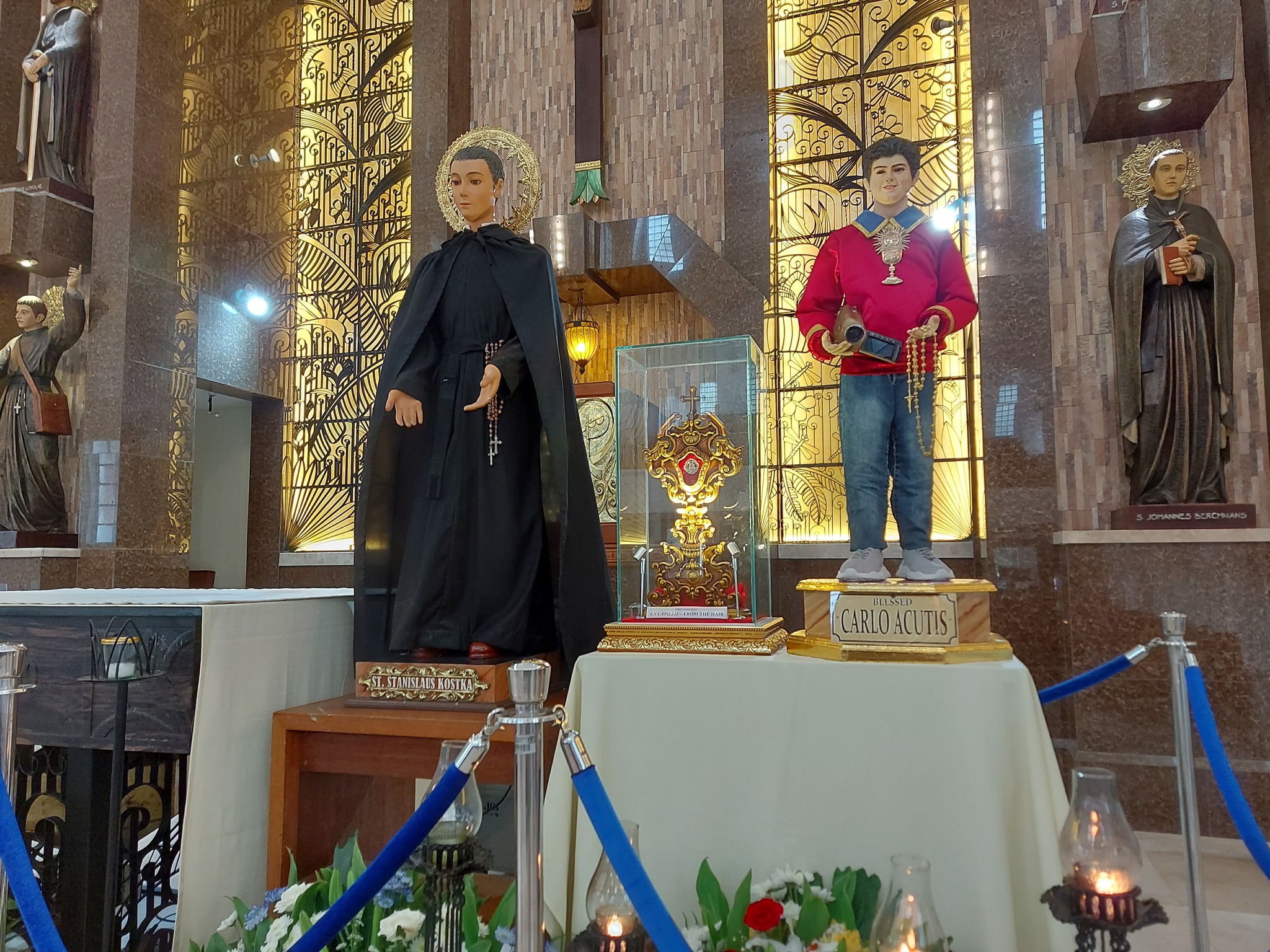 Blessed Carlo Acutis in the AJHS St Stanislaus Kostka Chapel