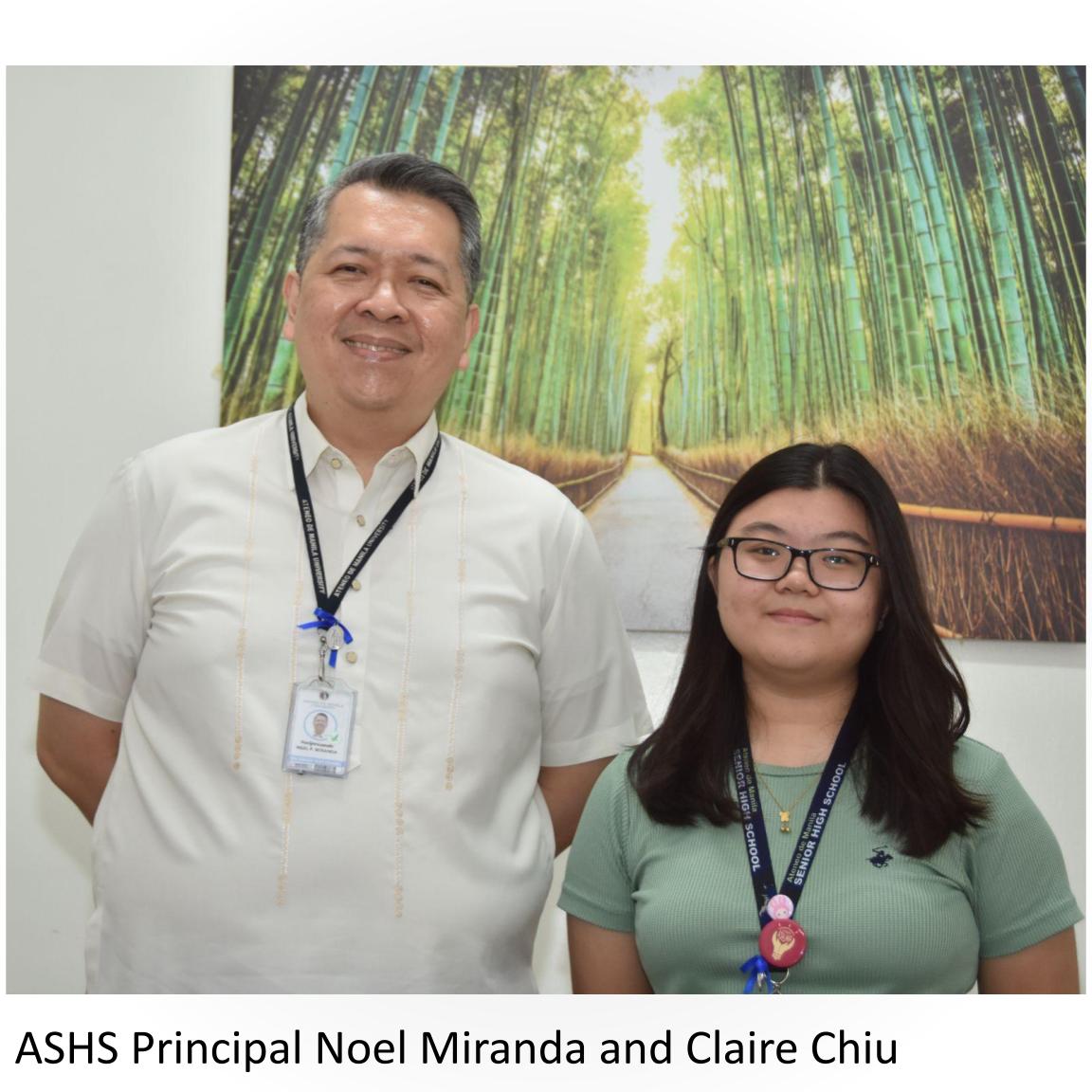 Noel Miranda and Claire Chiu