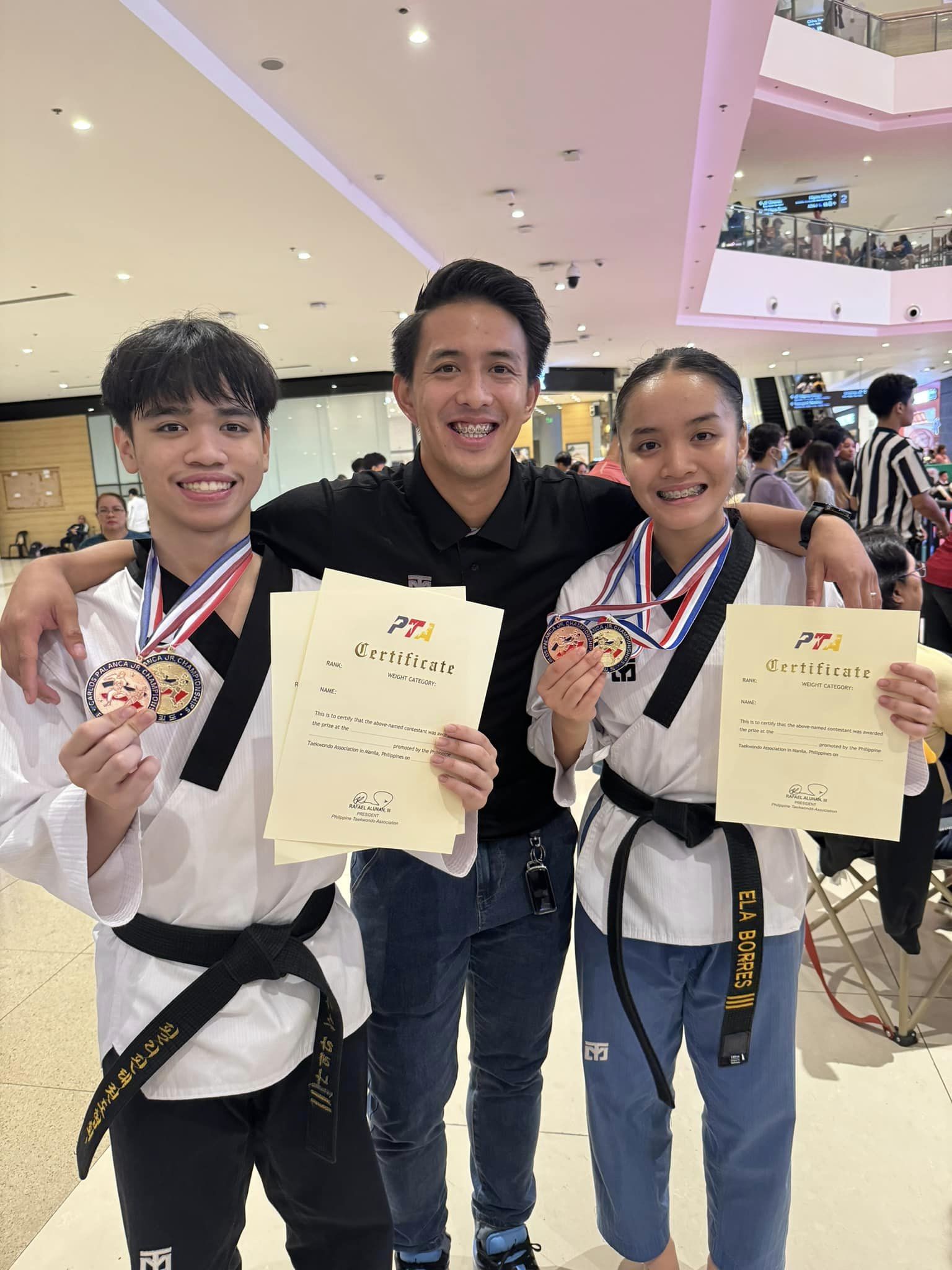 (L-R) Lucas Llarena, Jeordan Dominguez, Ela Borres 