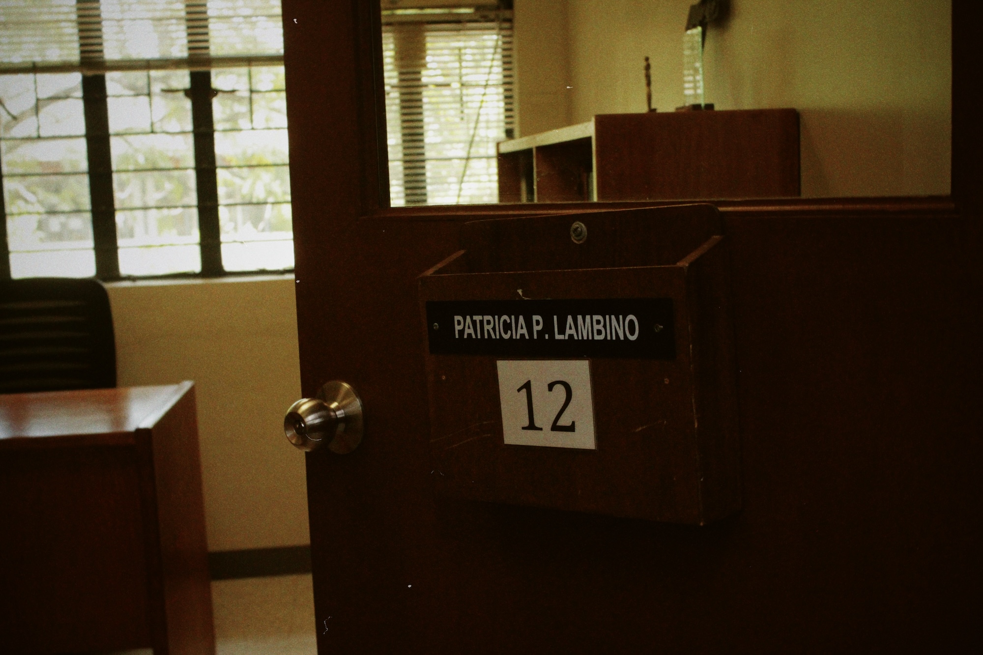Her office in the Theology Department, on the third floor of Dela Costa Hall. Photo: Renée Nuevo