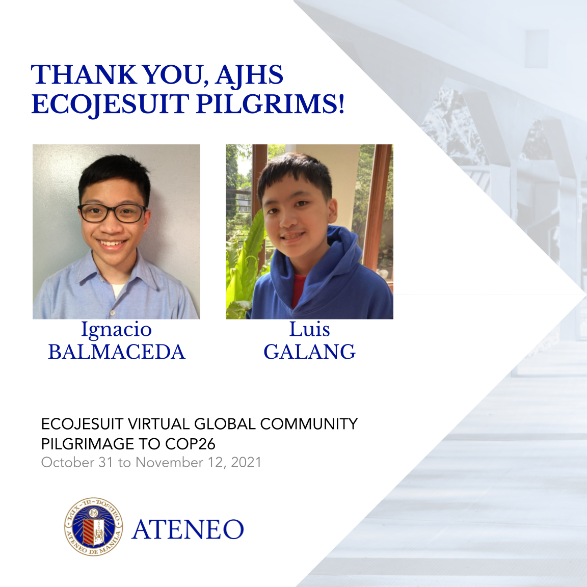 Ignacio Balmaceda, Luis Galang  