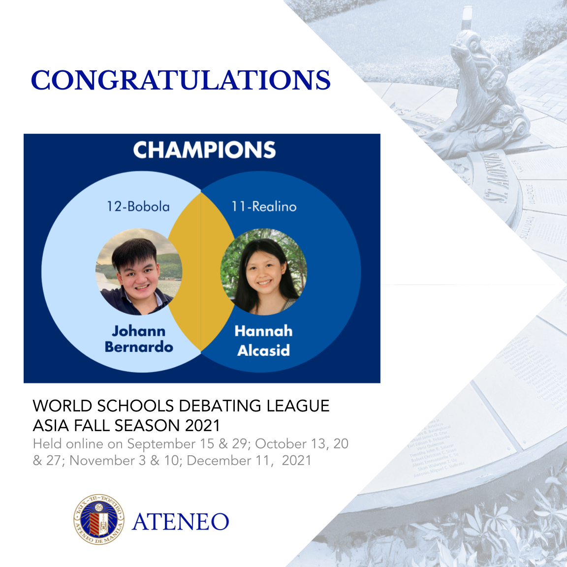 Johann Bernardo, Hannah Alcasid