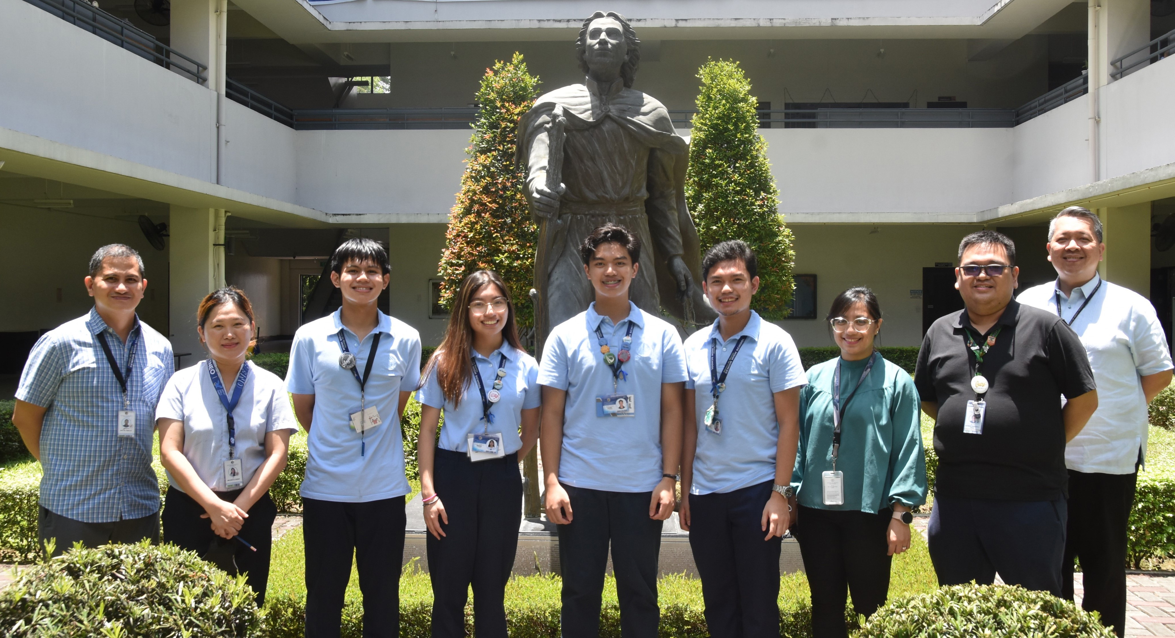 (L-R) Javy Fabello, Mel Cobar, Gab Rosanes, Hazel Medina, Ady Rivera, Dan Reyes, Jam Dela Cruz, Jason Arias, Noel Miranda  