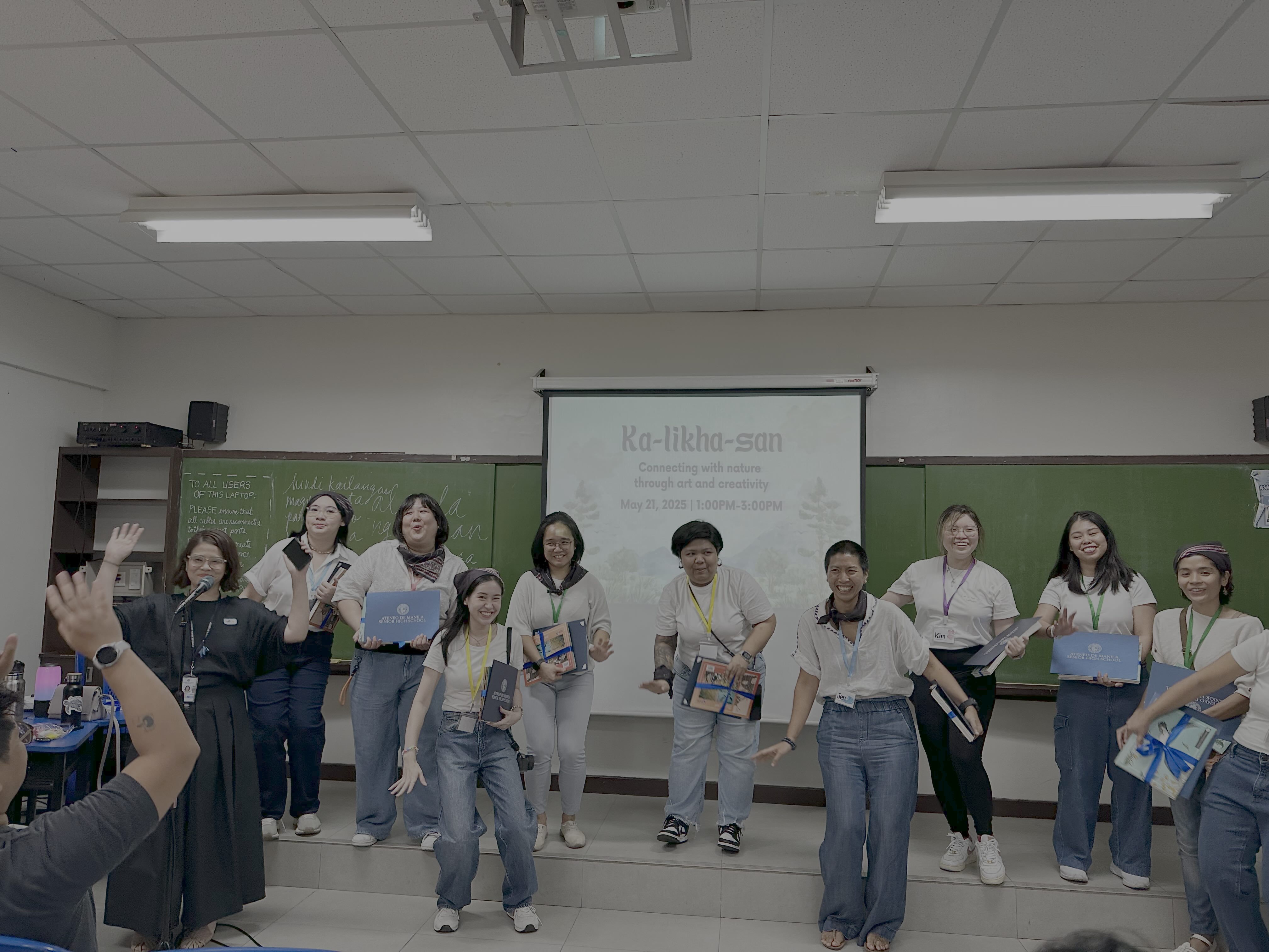 Expressive Arts Facilitators from TAHI receive their tokens and certificates of appreciation for successfully conducting the eco-anxiety workshop
