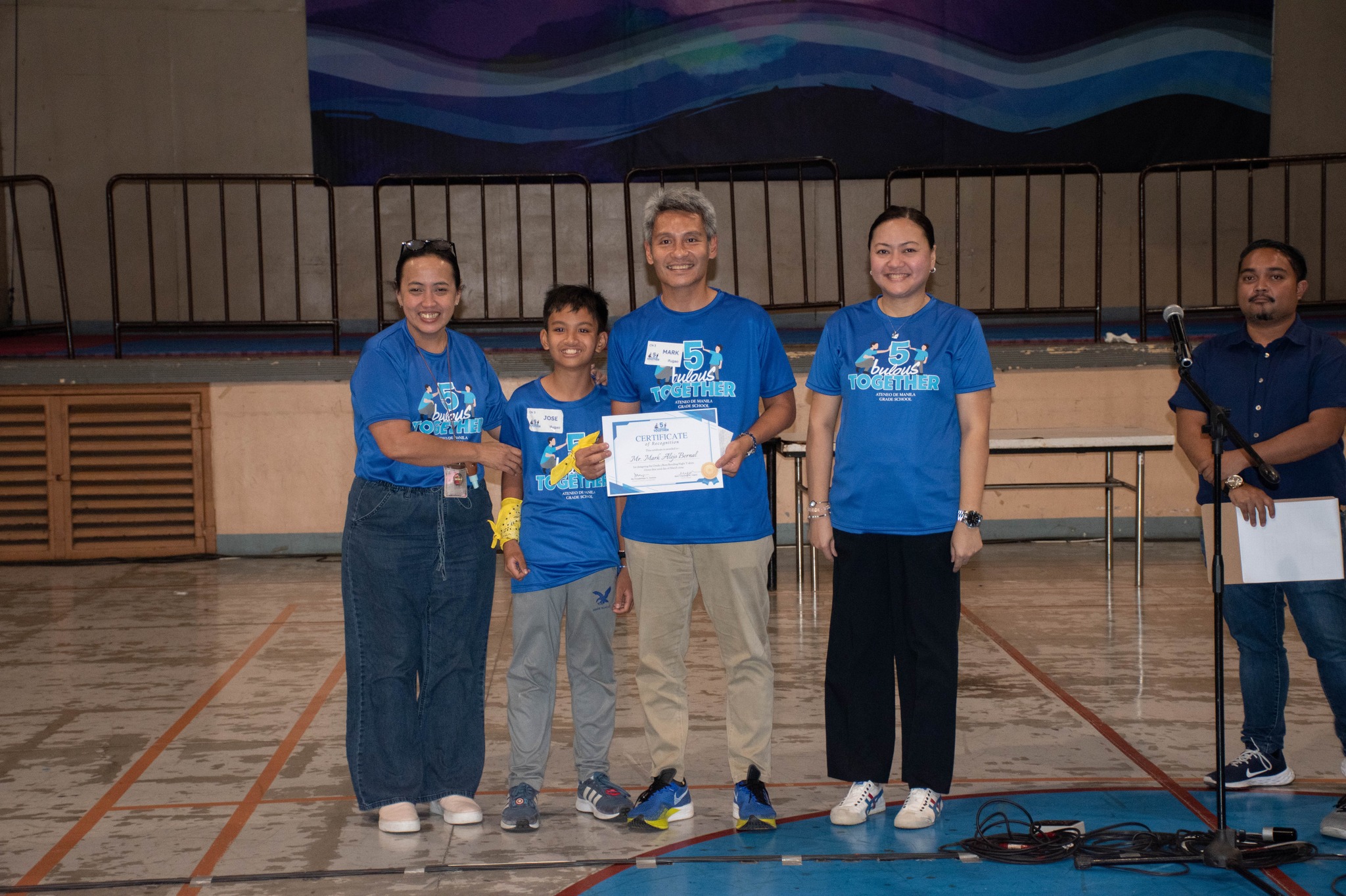 Daddy Mark Bernal is the winner of the “Name the T-shirt Design” contest