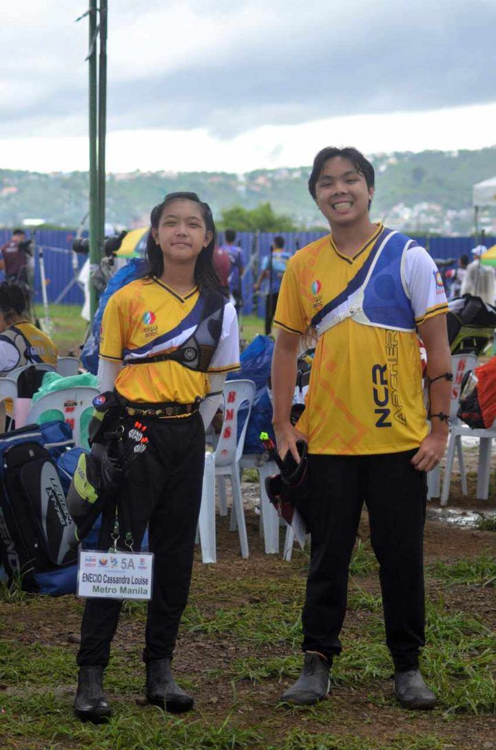 Enecio siblings Cashie and Ckheil are gold medalists for the Mixed Team Event