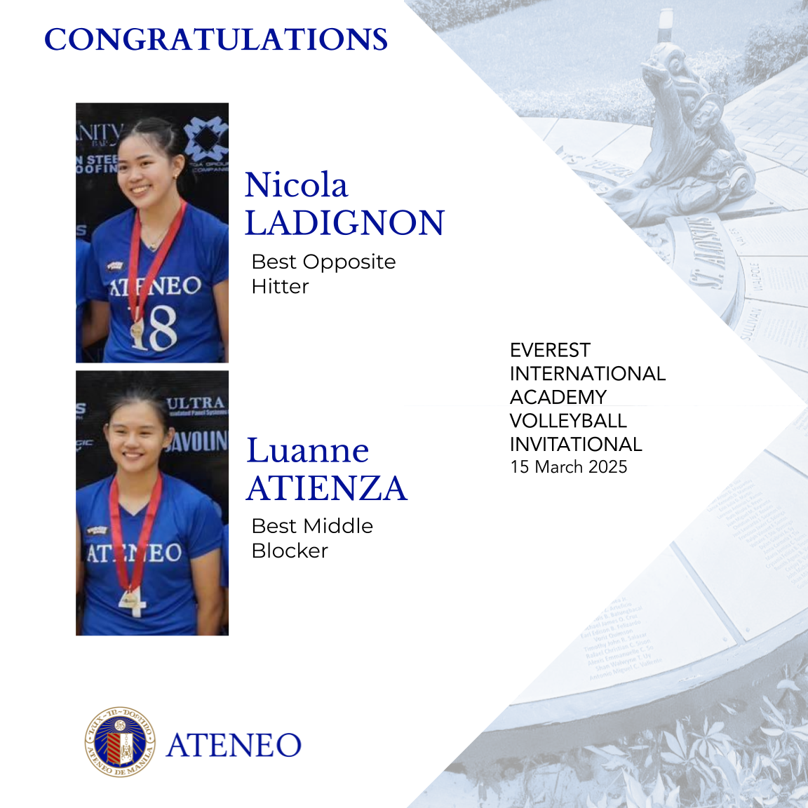 Nicola Ladignon Luanne Atienza