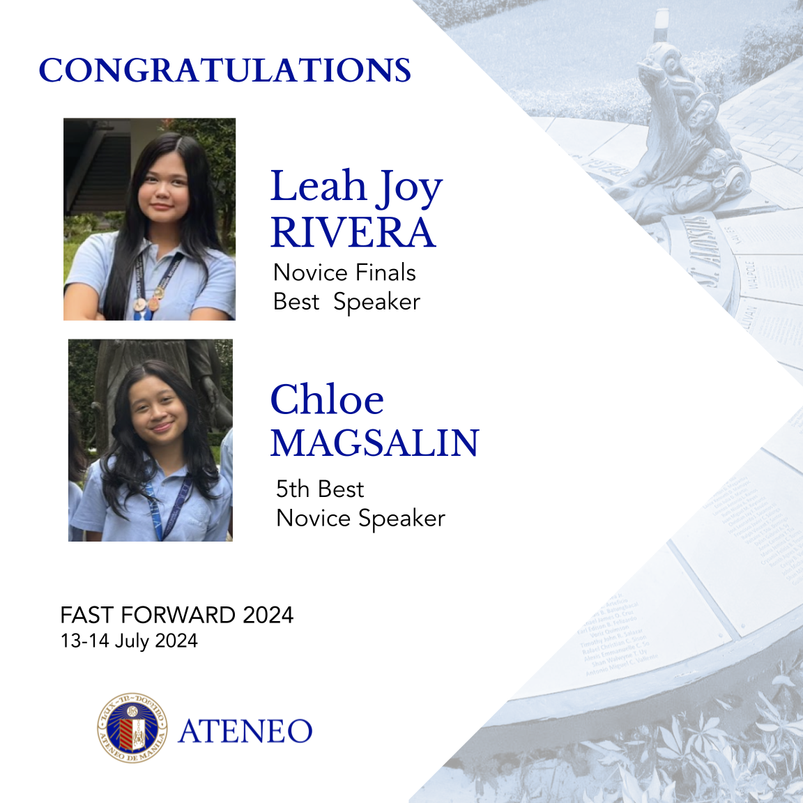 Fast Forward 2024 slide 3 Best Speakers from ASHS