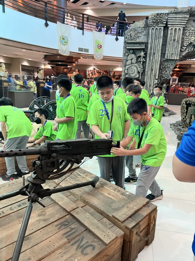 A "hands-on" experience at the Veterans Museum