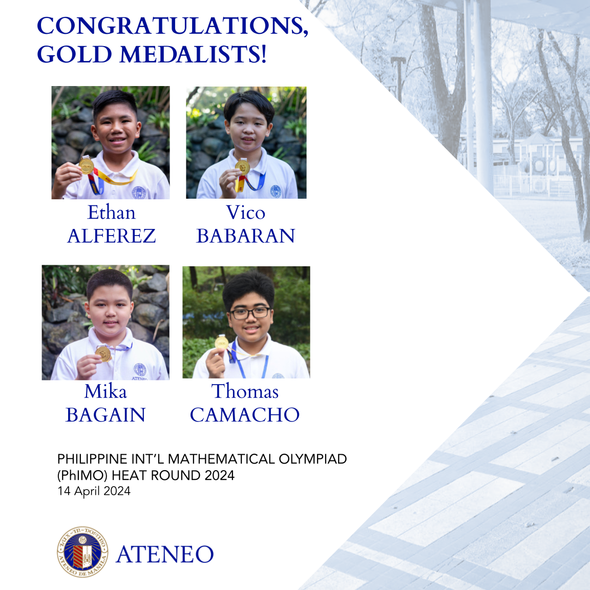 PhIMO gold medalists 1