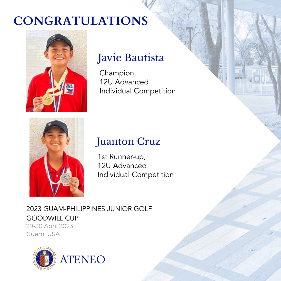 the advanced individual category winners