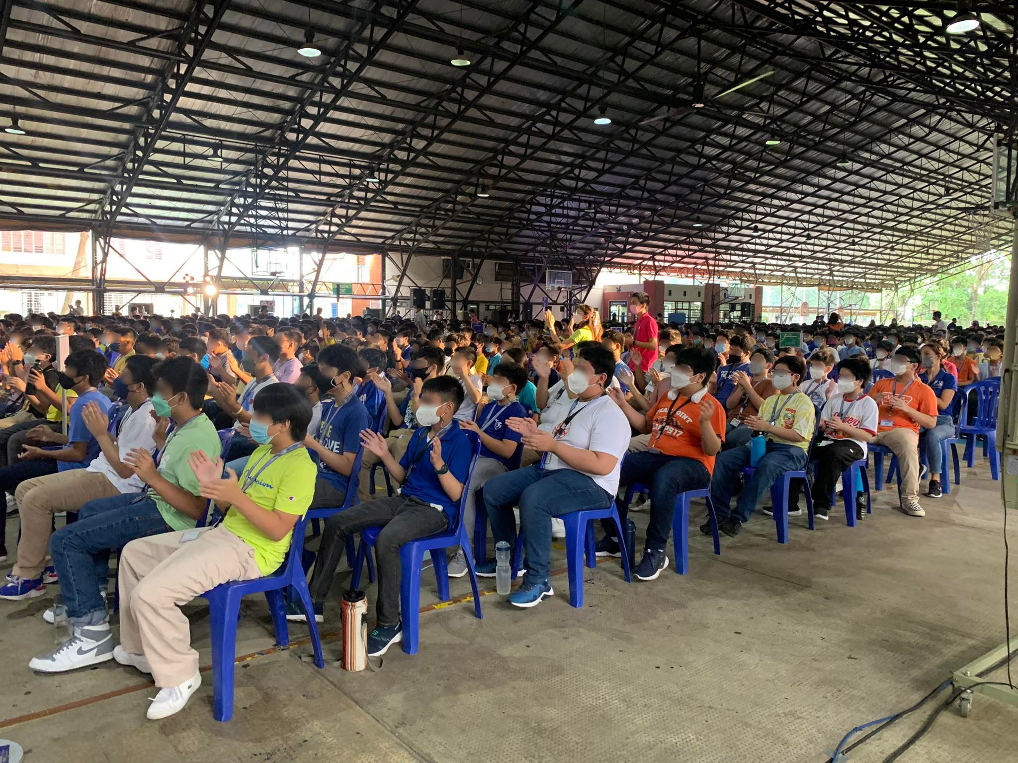 Students were encouraged to wear bright-colored shirts that had inspirational statements/messages and/or positive symbols.