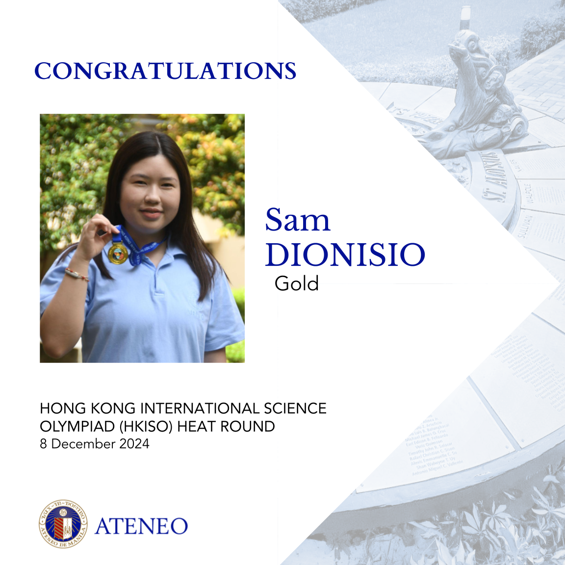 Sam Dionisio grabs gold in HKISO 2024 Heat Round