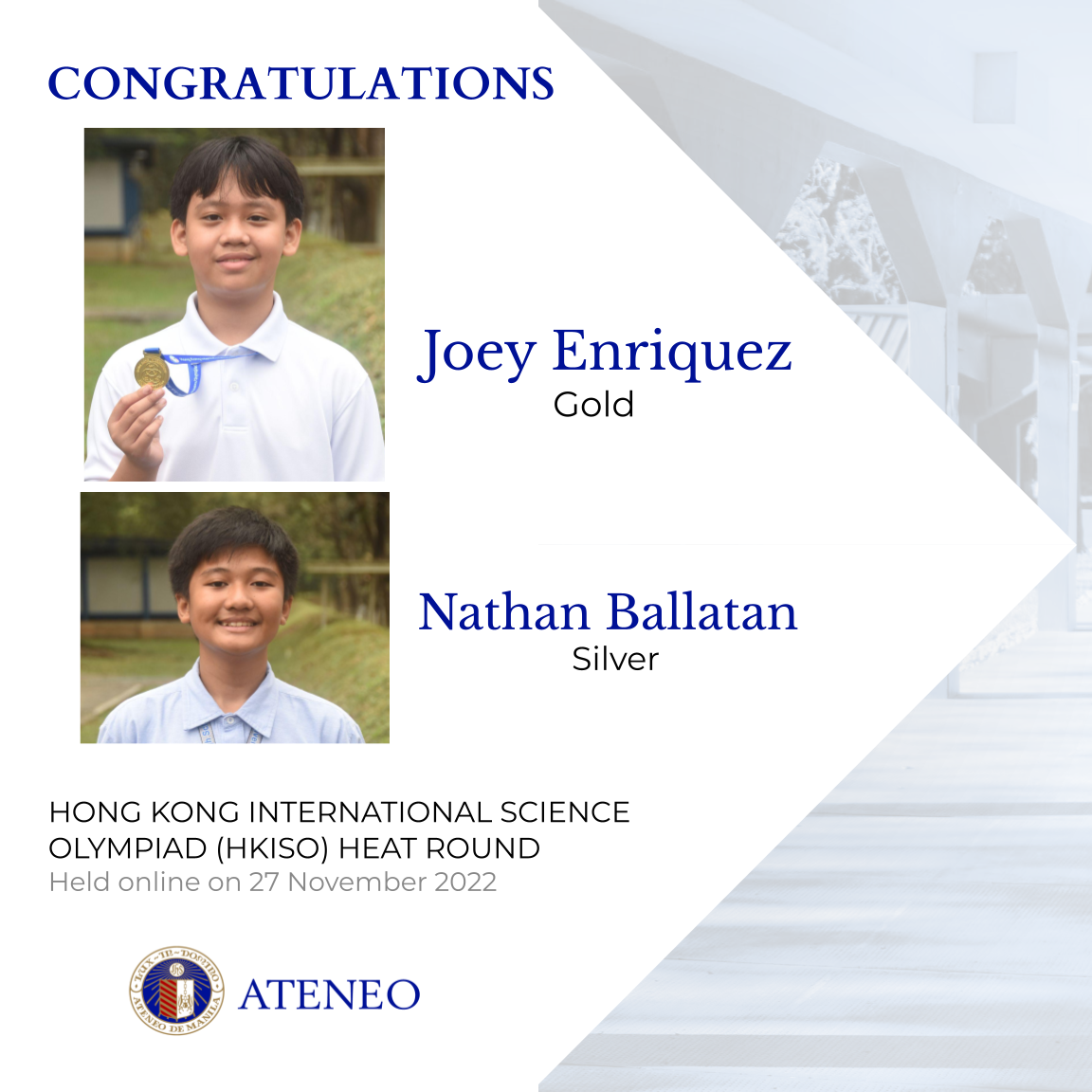 Joey Enriquez and Nathan Ballatan 
