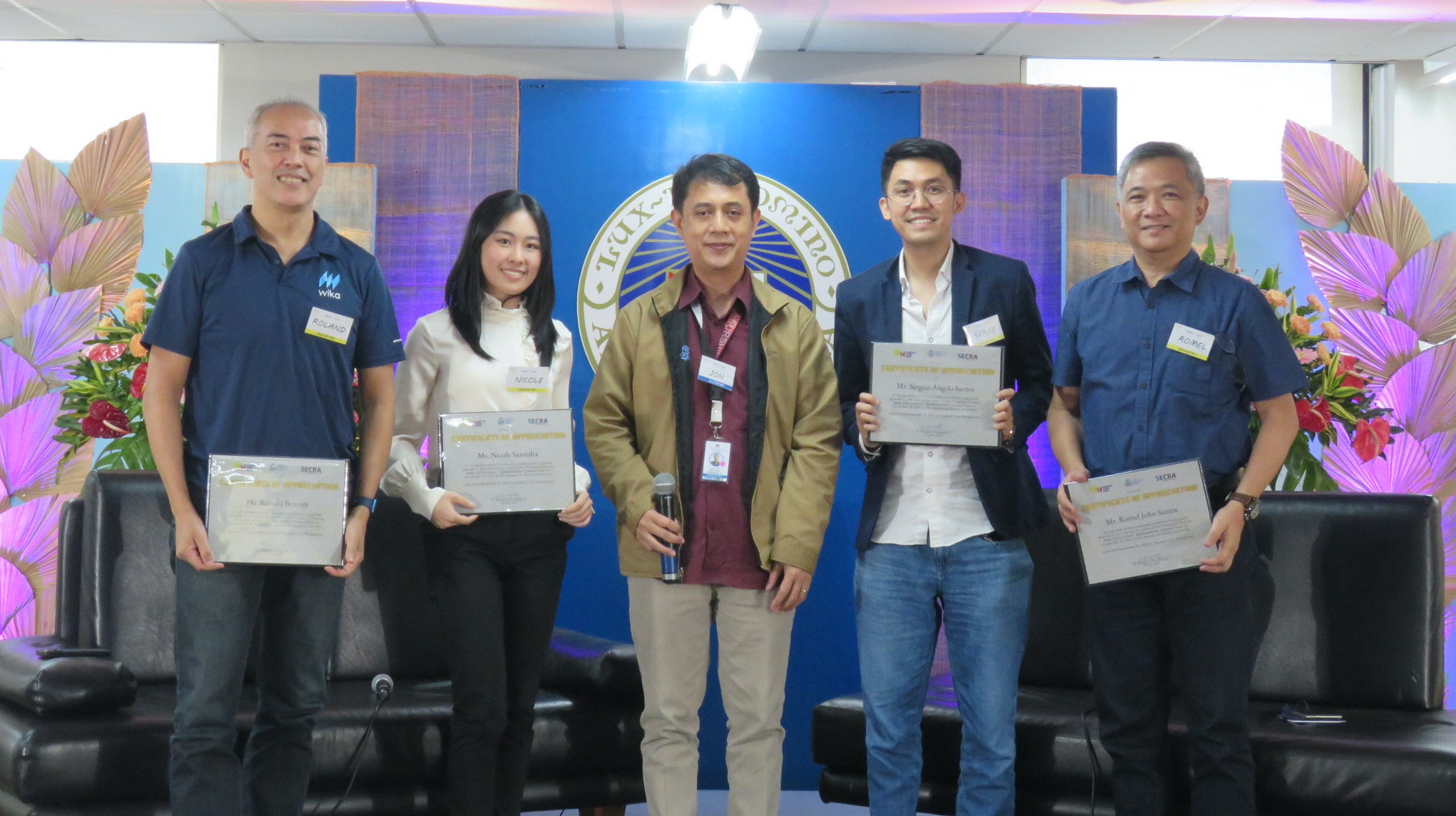 Panelists with Dr. Fernandez