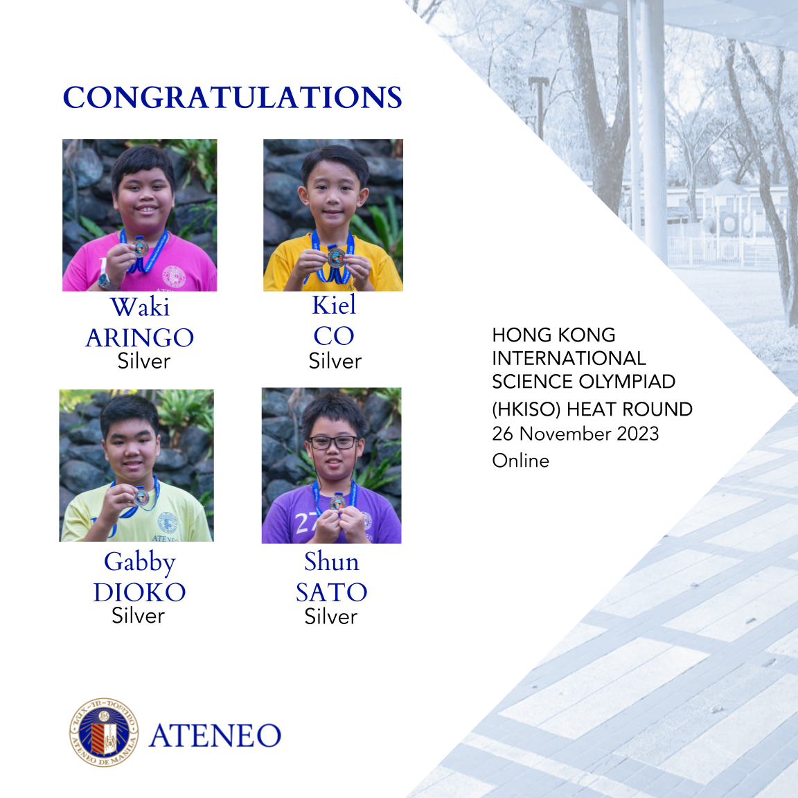 HKISO PH round silver