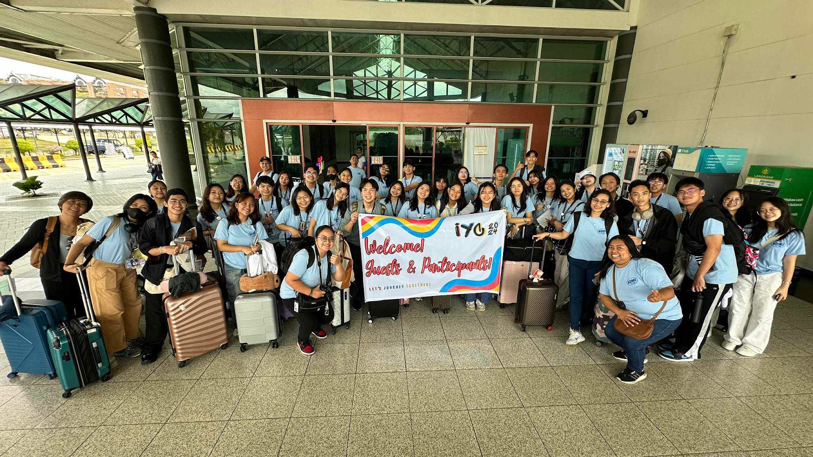 Ateneo de Manila Senior High School (ASHS) delegates upon arrival at Davao International Airport