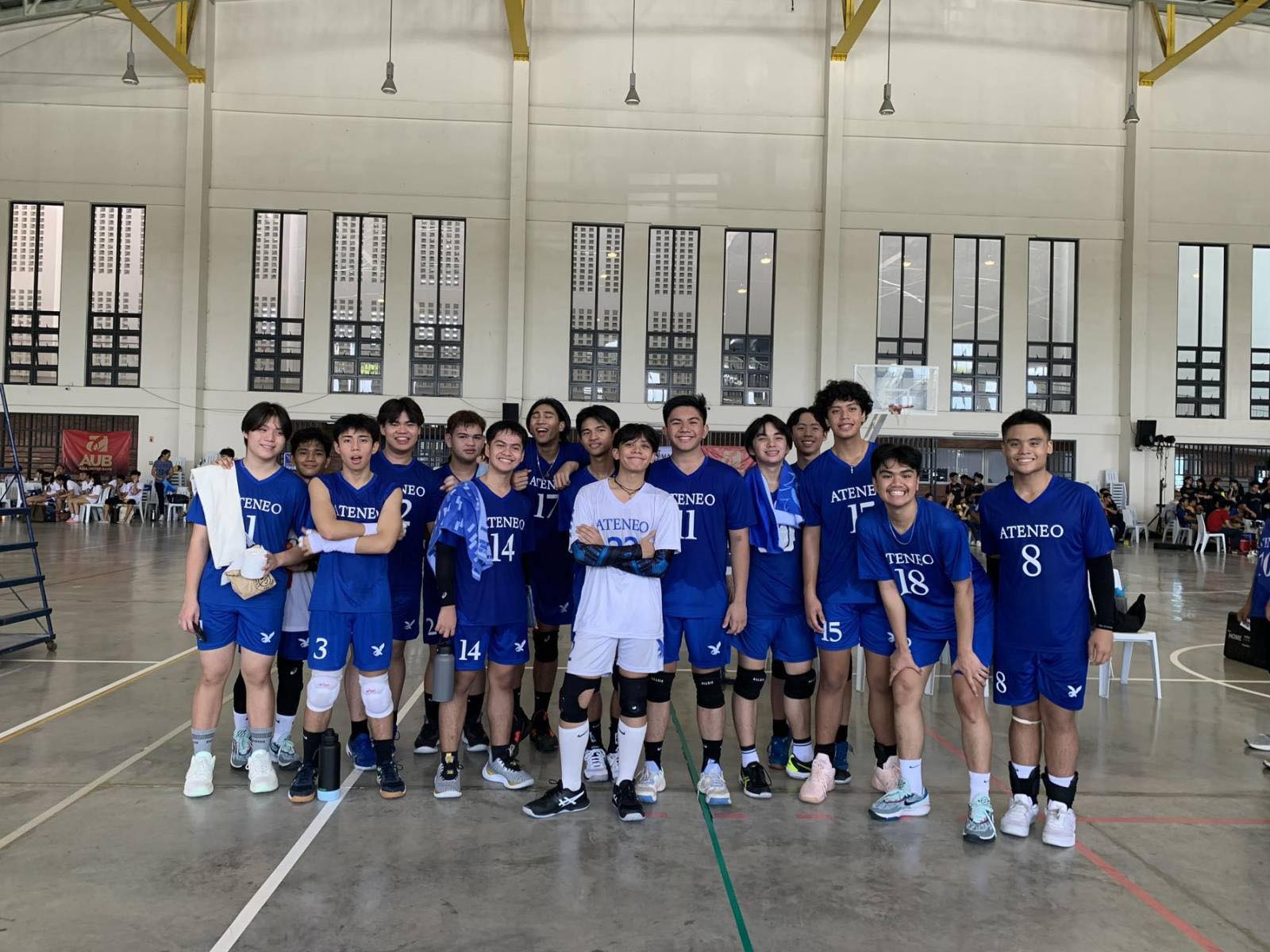 From left: Santi Sinjian, Paquito Berdos, Lucas Garcia, Hans Santos, Kevin Gabia, Ken Nicolas (11-Bellarmino), Jedric Nisperos, Diego Avila, DM Lunar, Kyan Israel, Juancho Abad, Tadeo Manalastas, Mig Turqueza, Ron Castro, Gian Bahia 