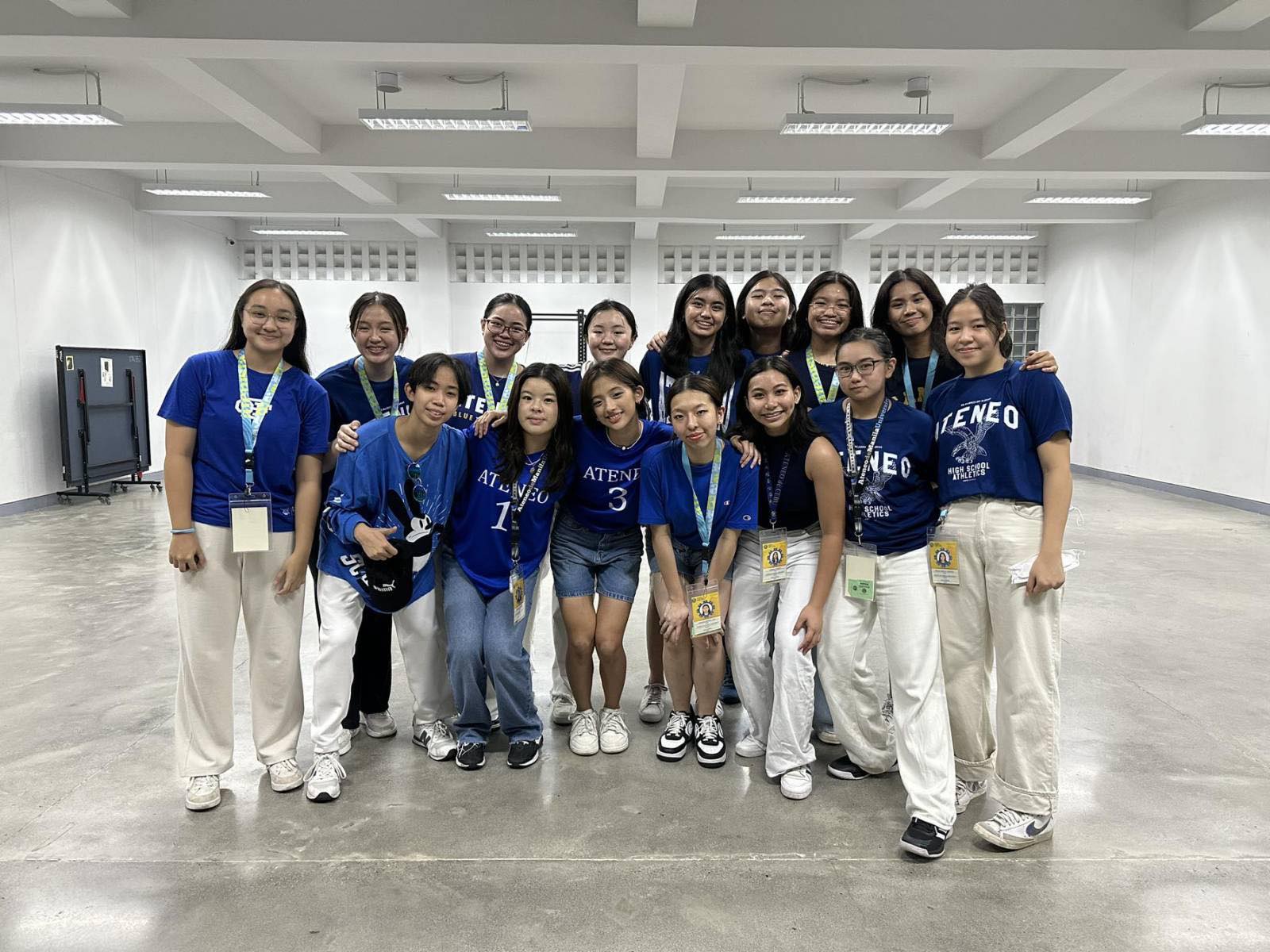 Front row from left: Angel Dagala, Abby Martija, Megan Cajucom-Uy, Ten Quimpo, Jamaena Kaw, Hannah Morico, Satya Torres, Reggie Sanchez; back row from left: Reece Malonzo, Nicola Ladignon, Annika Lim, Althaea Ramos, Lian Dy, Frances Nadong, Rian Ardidon  
