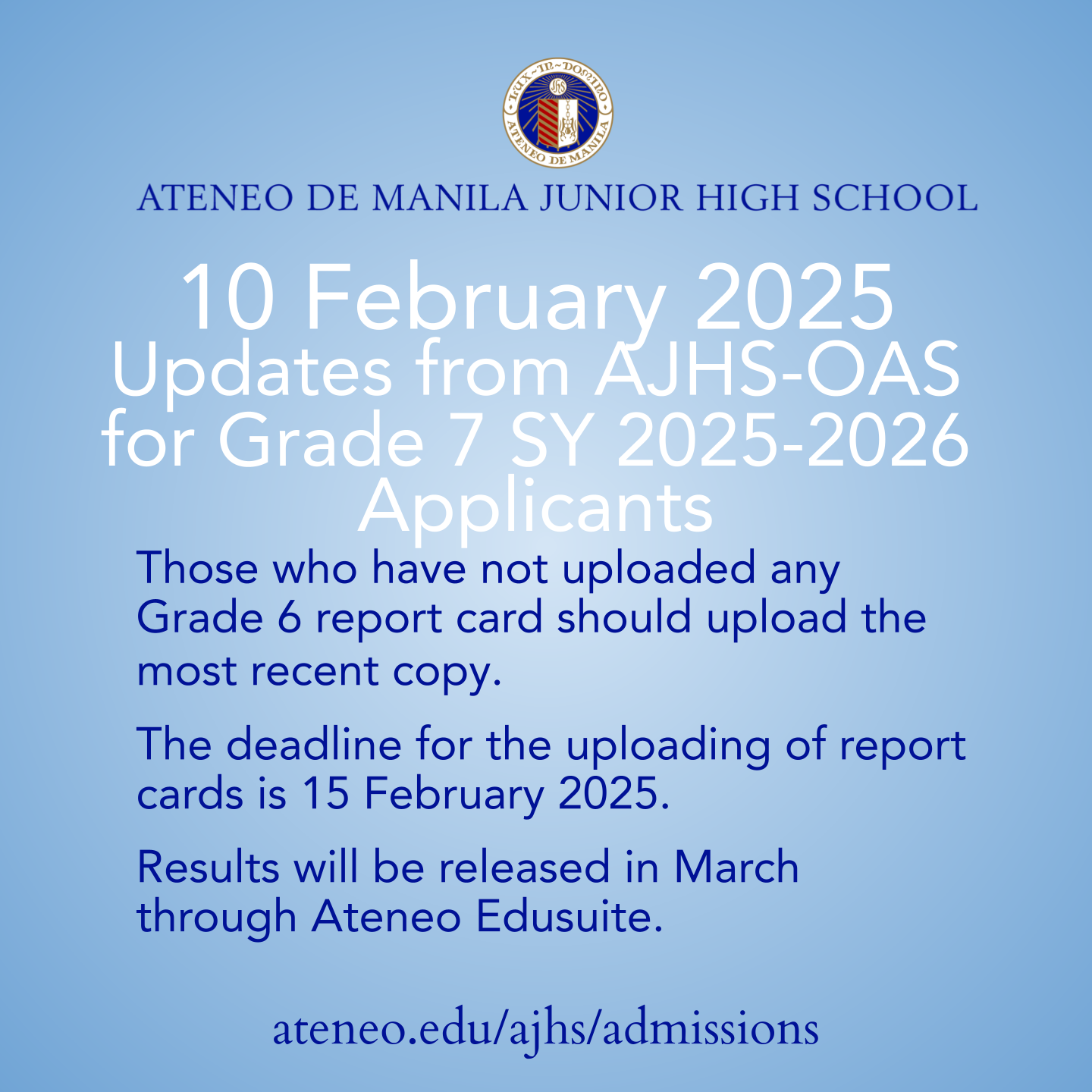 AJHS-OAS Update 10 Feb 2025