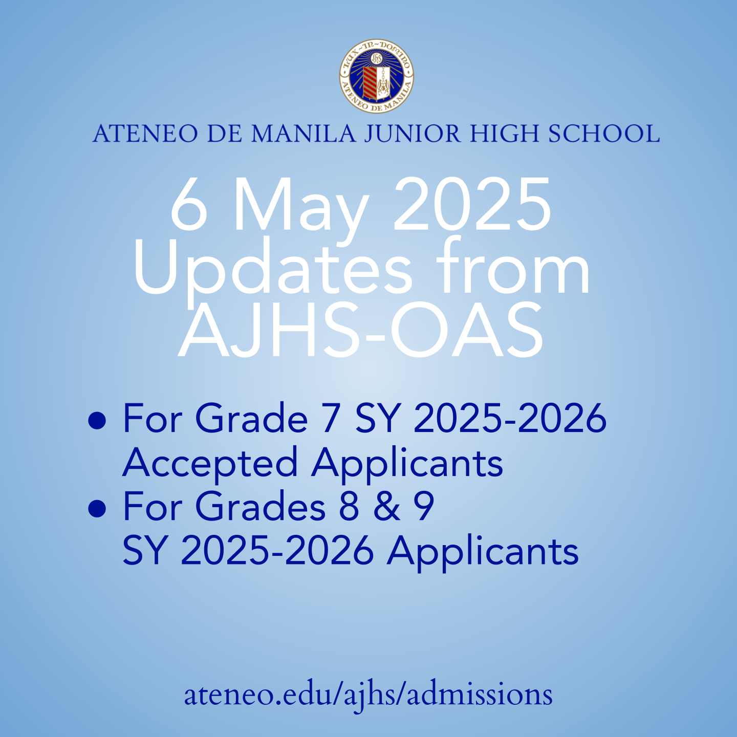 May 6 2025 Update from AJHS-OAS