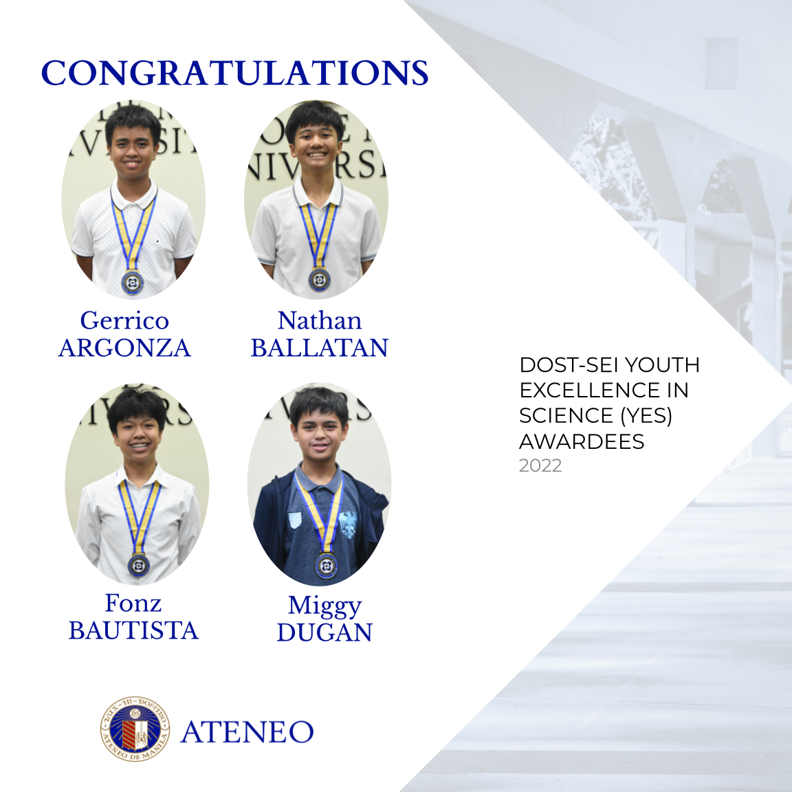 YES awardees from AJHS, page 1 of 2