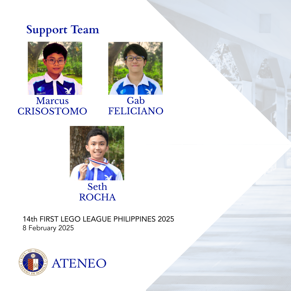 Marcus Crisostomo Gab Feliciano Seth Rocha