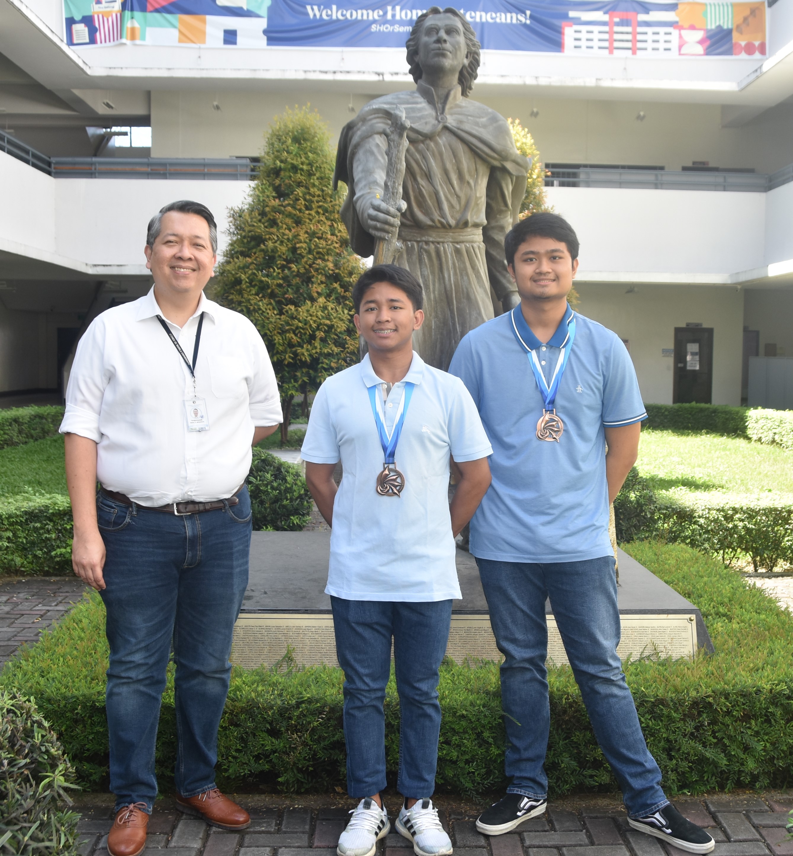 (L-R) Noel Miranda, Eupurt Asayo, Reyner Legaspi
