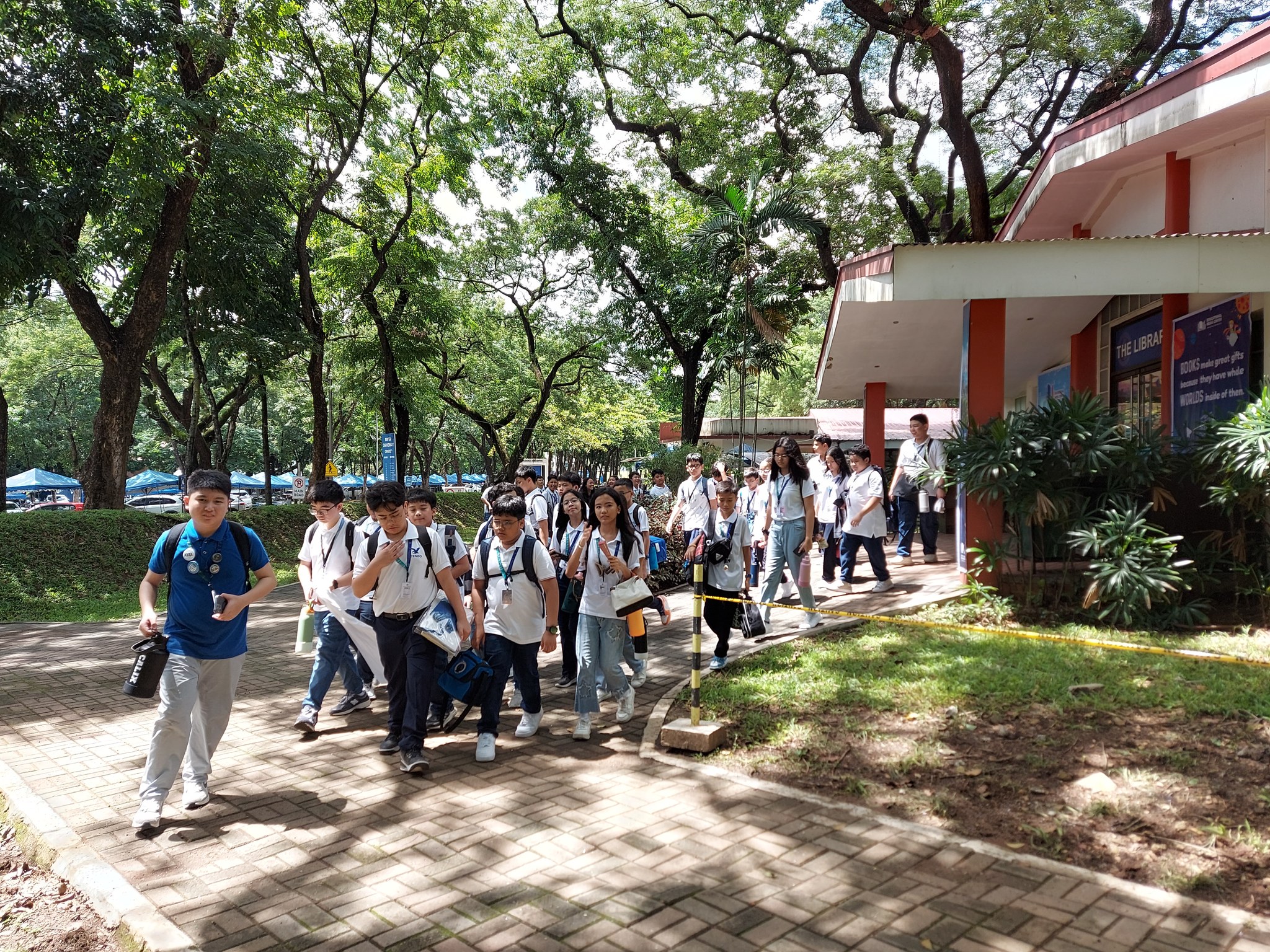 Grade 7 learners visit the school’s facilities during the campus tour on 8 August 2024