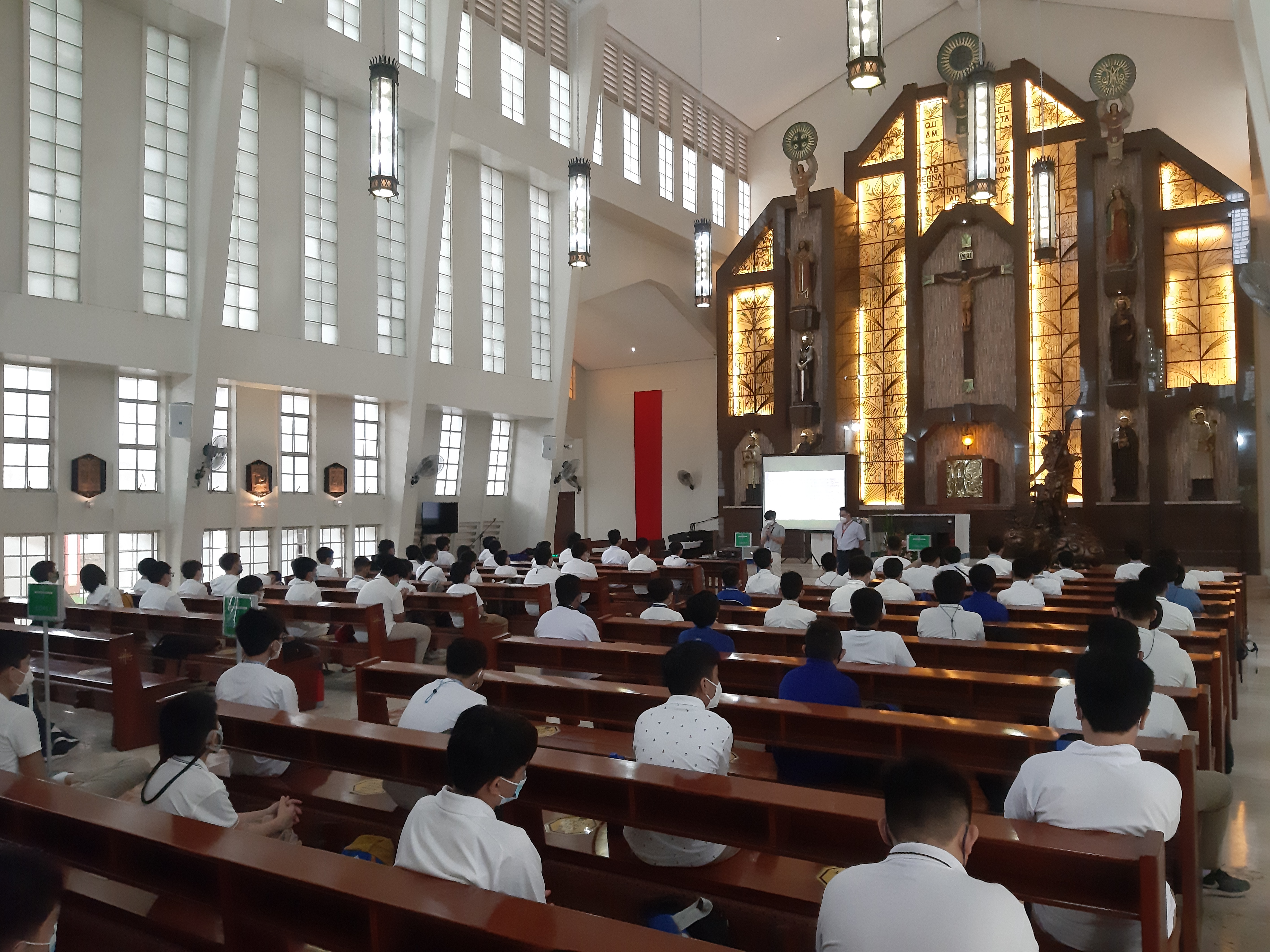 La Storta Cluster Coordinator's talk at the St. Stanislaus Kostka Chapel