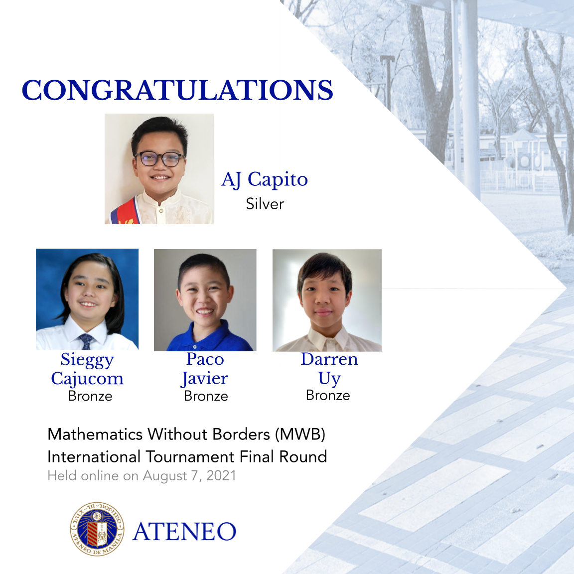 AJ Capito, Sieggy Cajucom, Paco Javier, Darren Uy