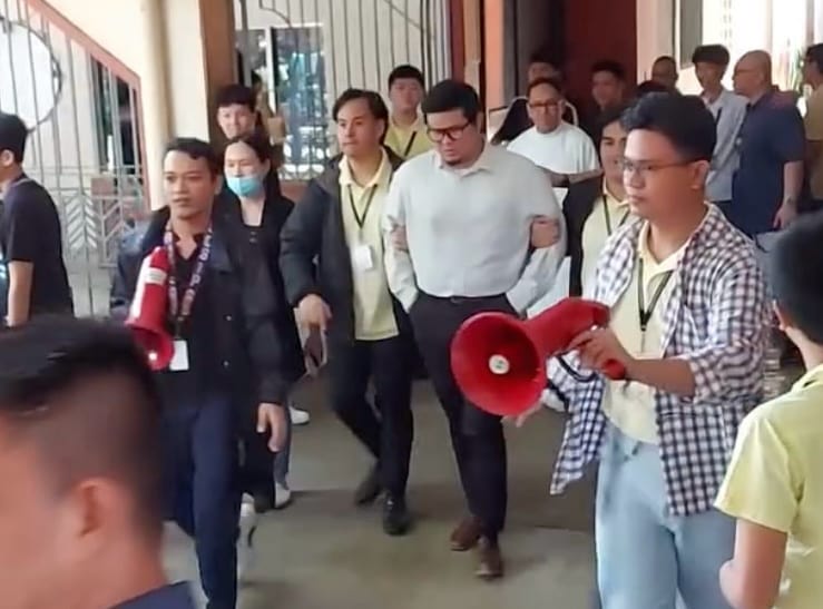 AJHS faculty Miko Africa as Ninoy Aquino