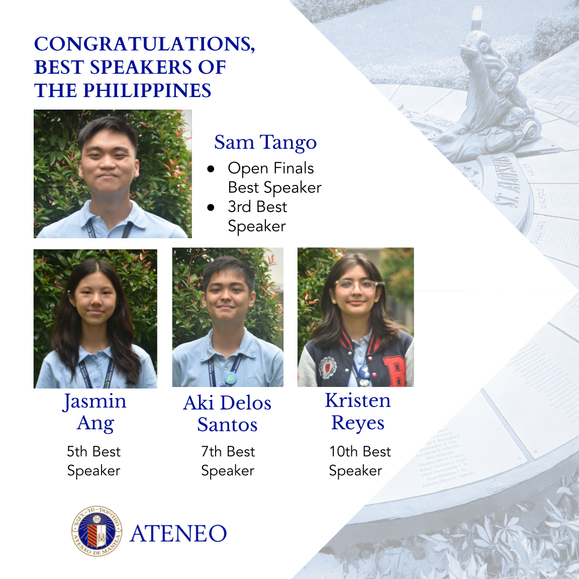 4 of NAsHDC's best speakers are Ateneans